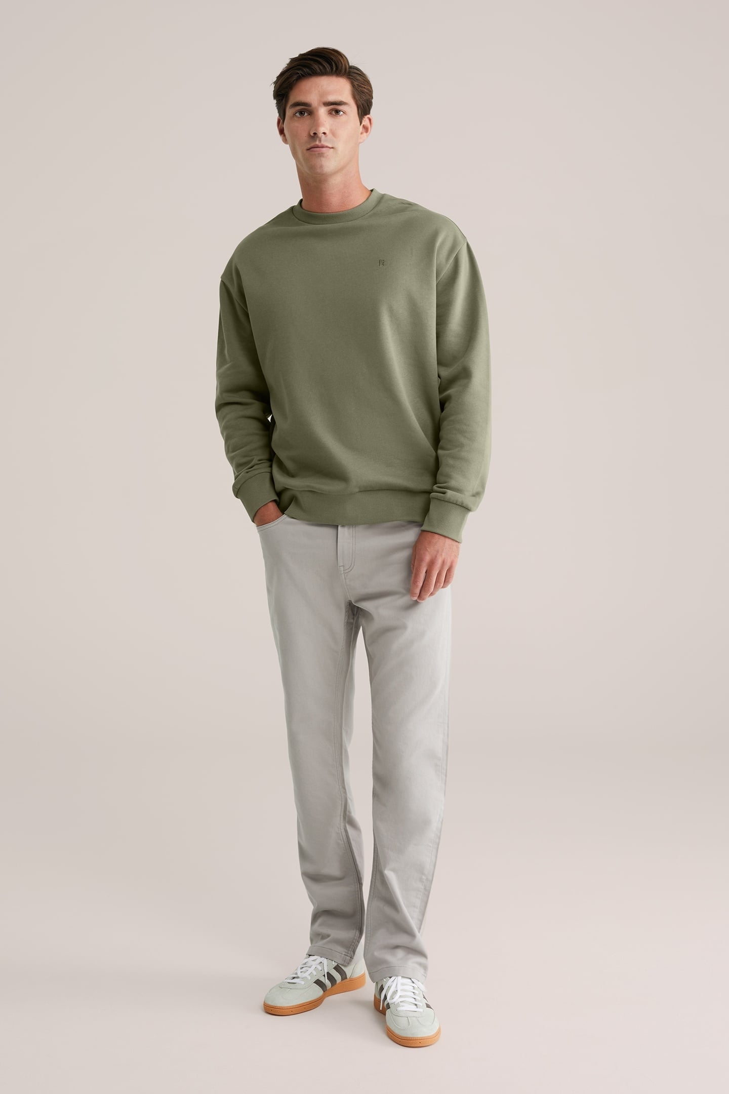 5-POCKET MID WAIST LIGHT GREY 3