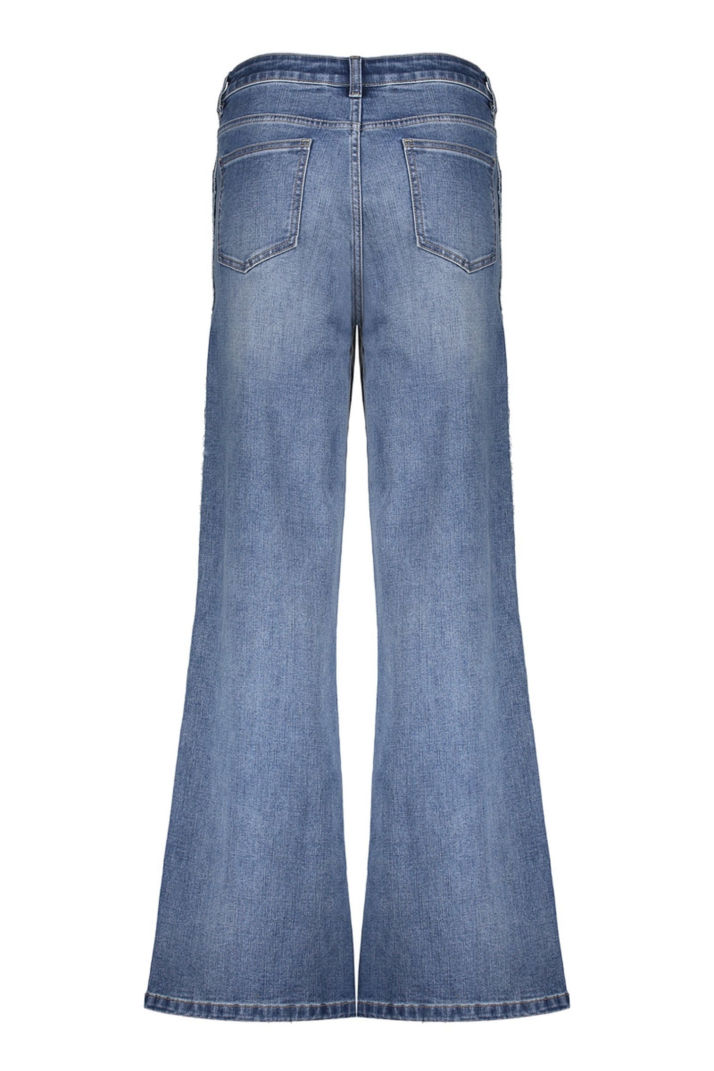 JEANS PIPING INSERTS STONEWASH DENIM 3