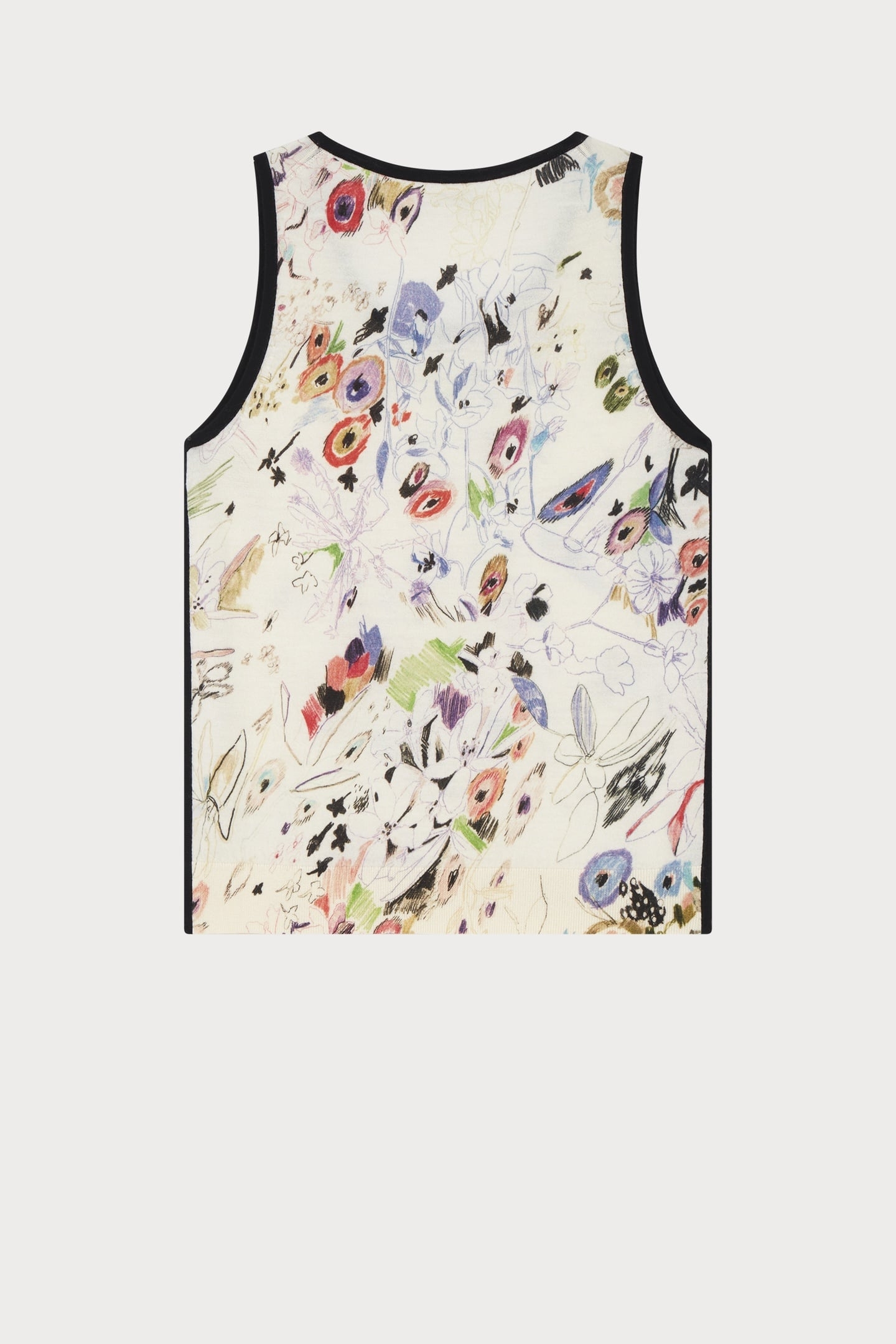 KNITTED SLEVELESS TOP IVORY 5