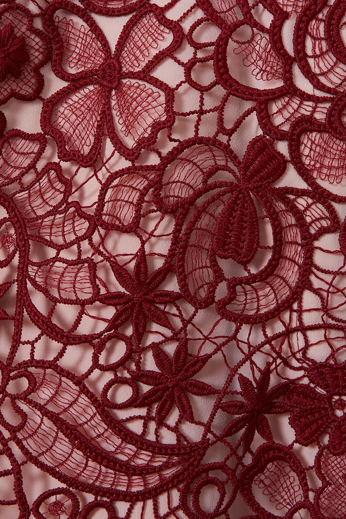 LACE PENCIL SKIRT BURGUNDY 6