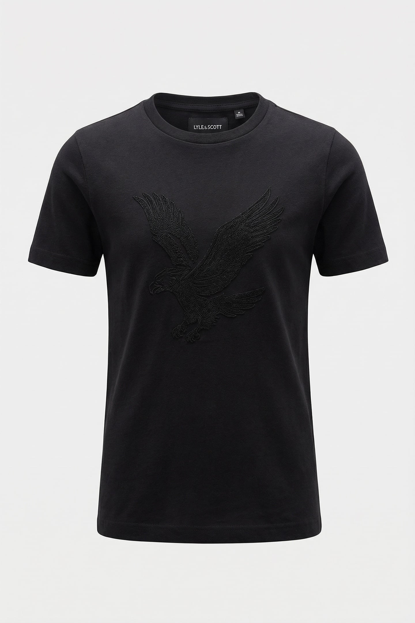 TOWELLING EAGLE T-SHIRT JET BLACK 1