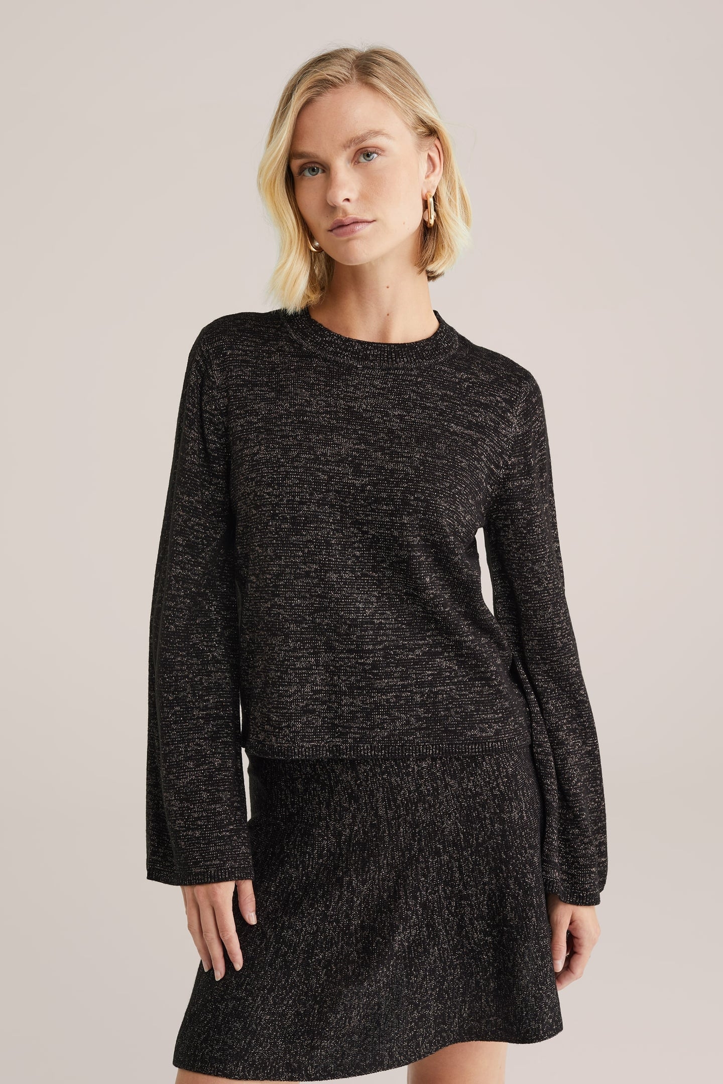 KNITTED PULLOVER BLACK 1