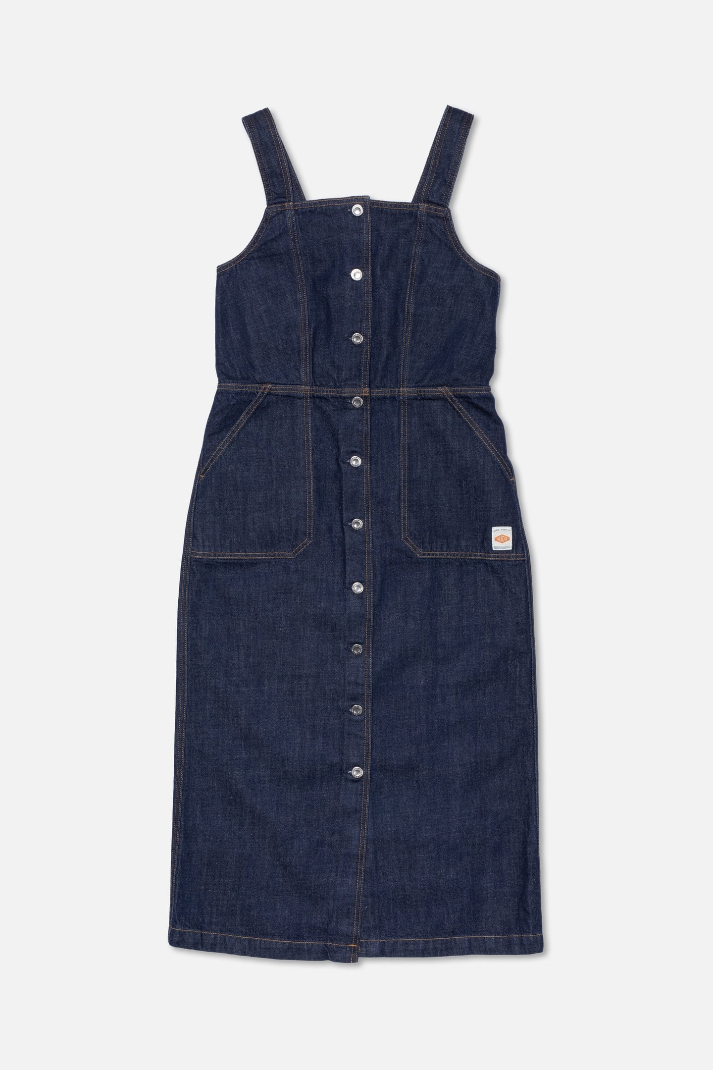 MONA DENIM DRESS 40S REDCAST DARK BLUE 3