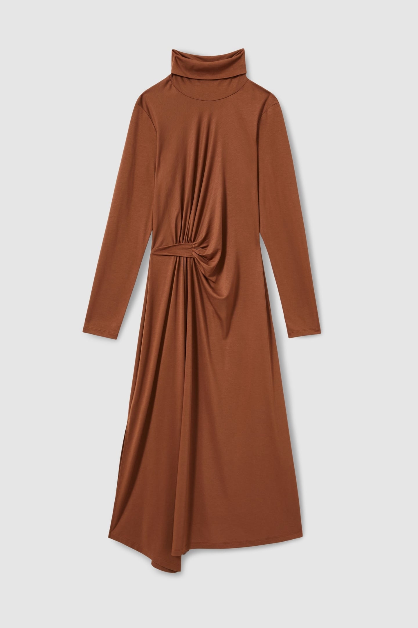 JERSEY MIDI DRESS CAMEL 3