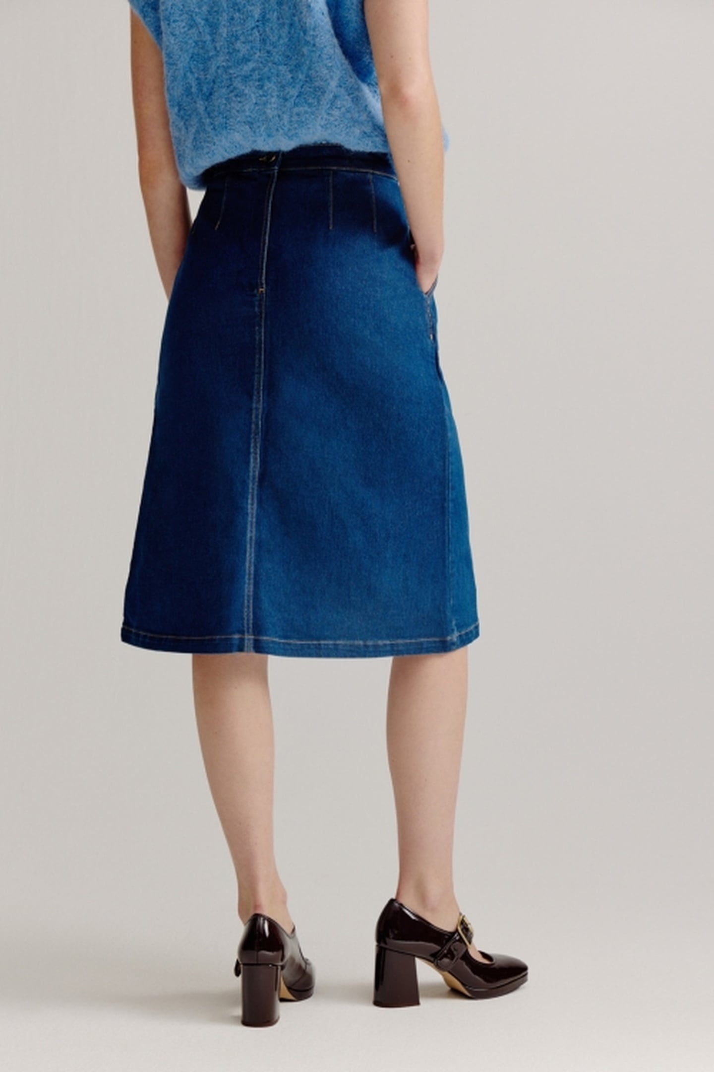 LIANNE SKIRT MID BLUE JEANS 3