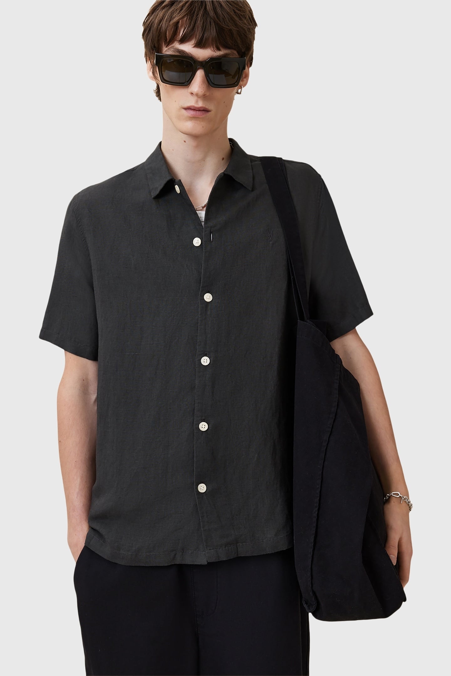 BANDOL SS SHIRT DARK CHARCOAL 2