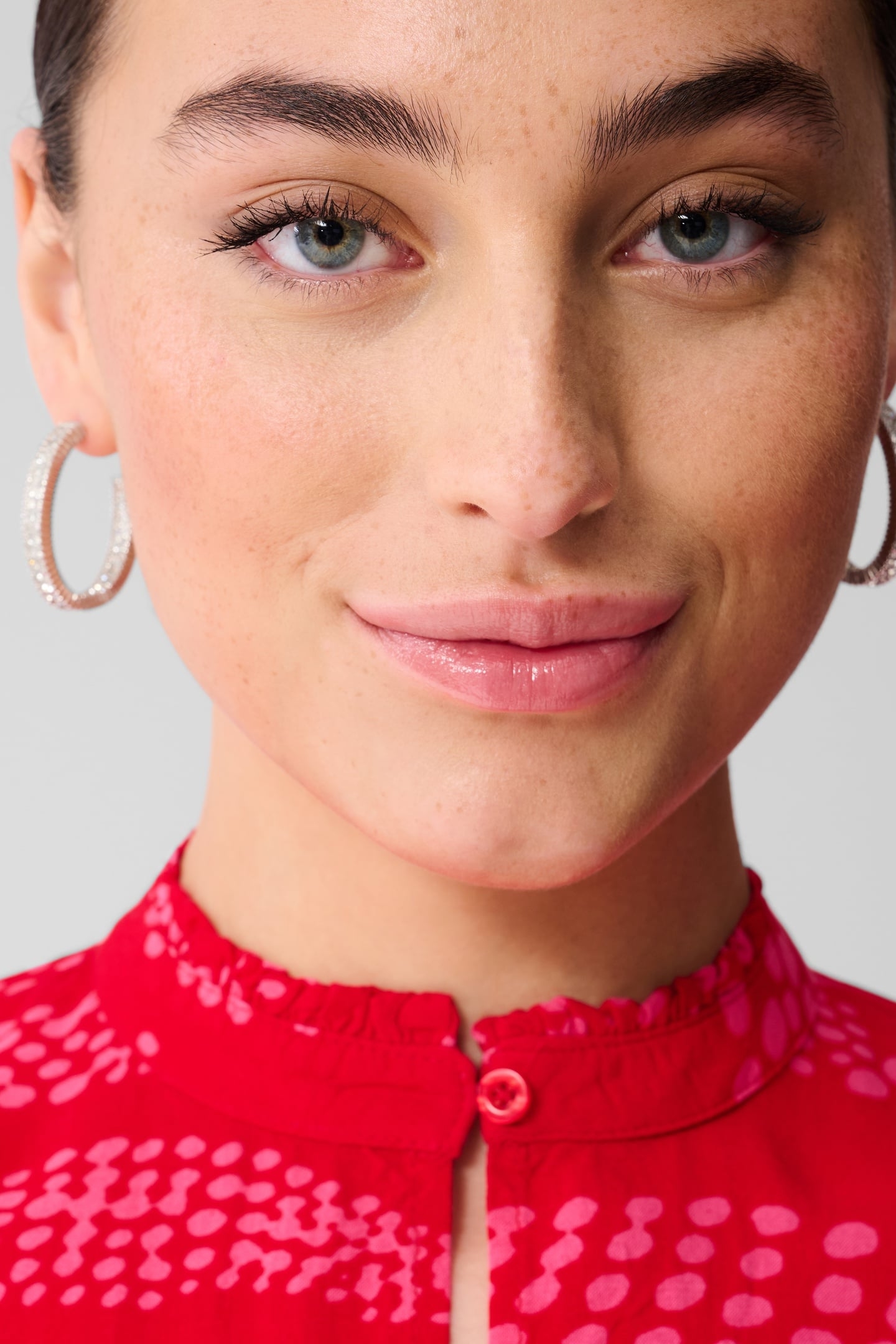 LA-SBPRINTED HOT TOP RED 5