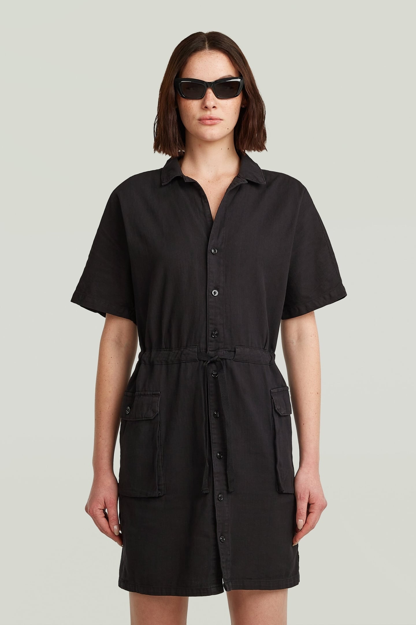 SOFT UTILITY DRESS DK BLACK GD 2