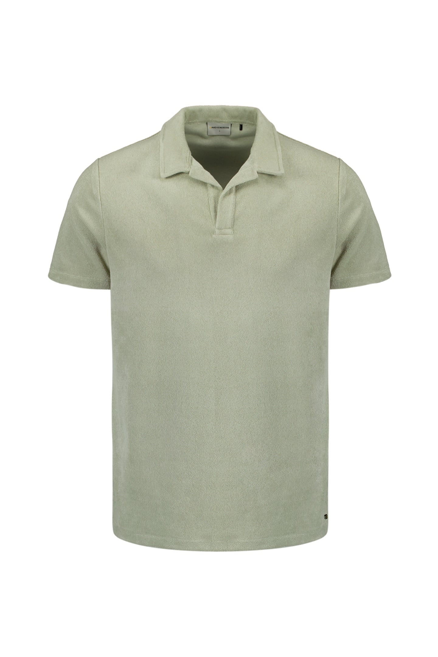 POLO REVERS SOLID TERRY KNIT SMOKE 5