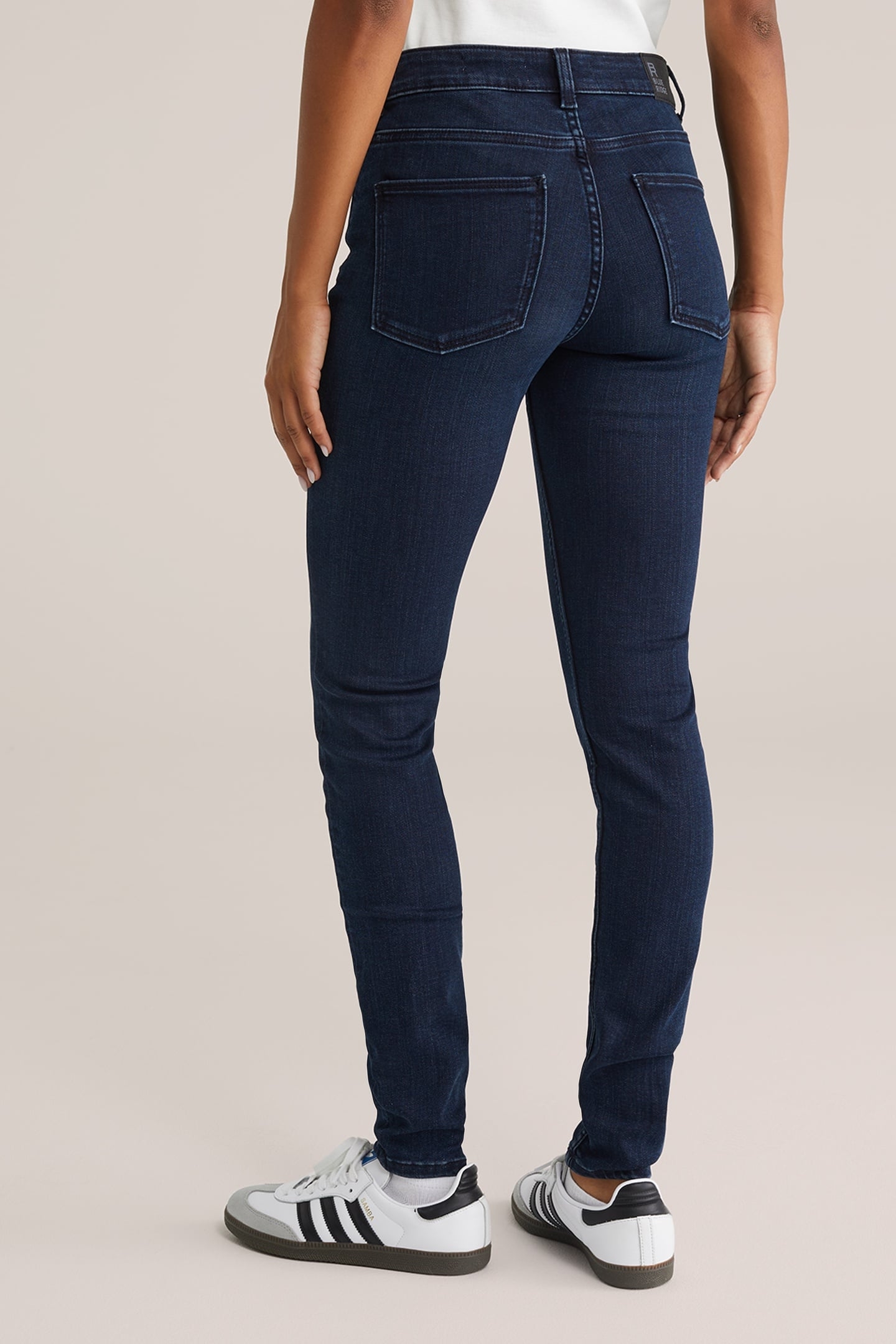 5-POCKET MID WAIST NAVY BLUE 2