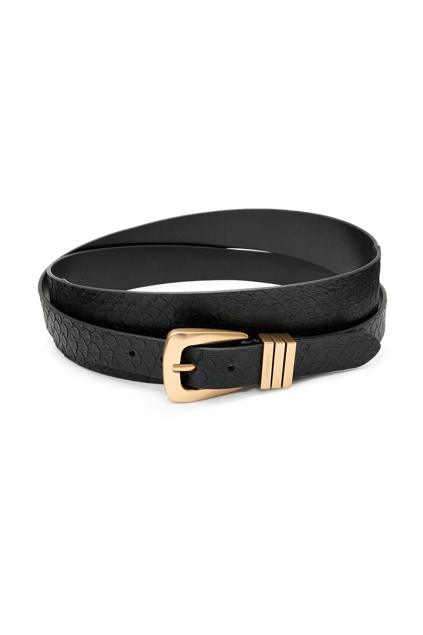 HARPER ALCOR BELT BLACK/WARM BRASS 3