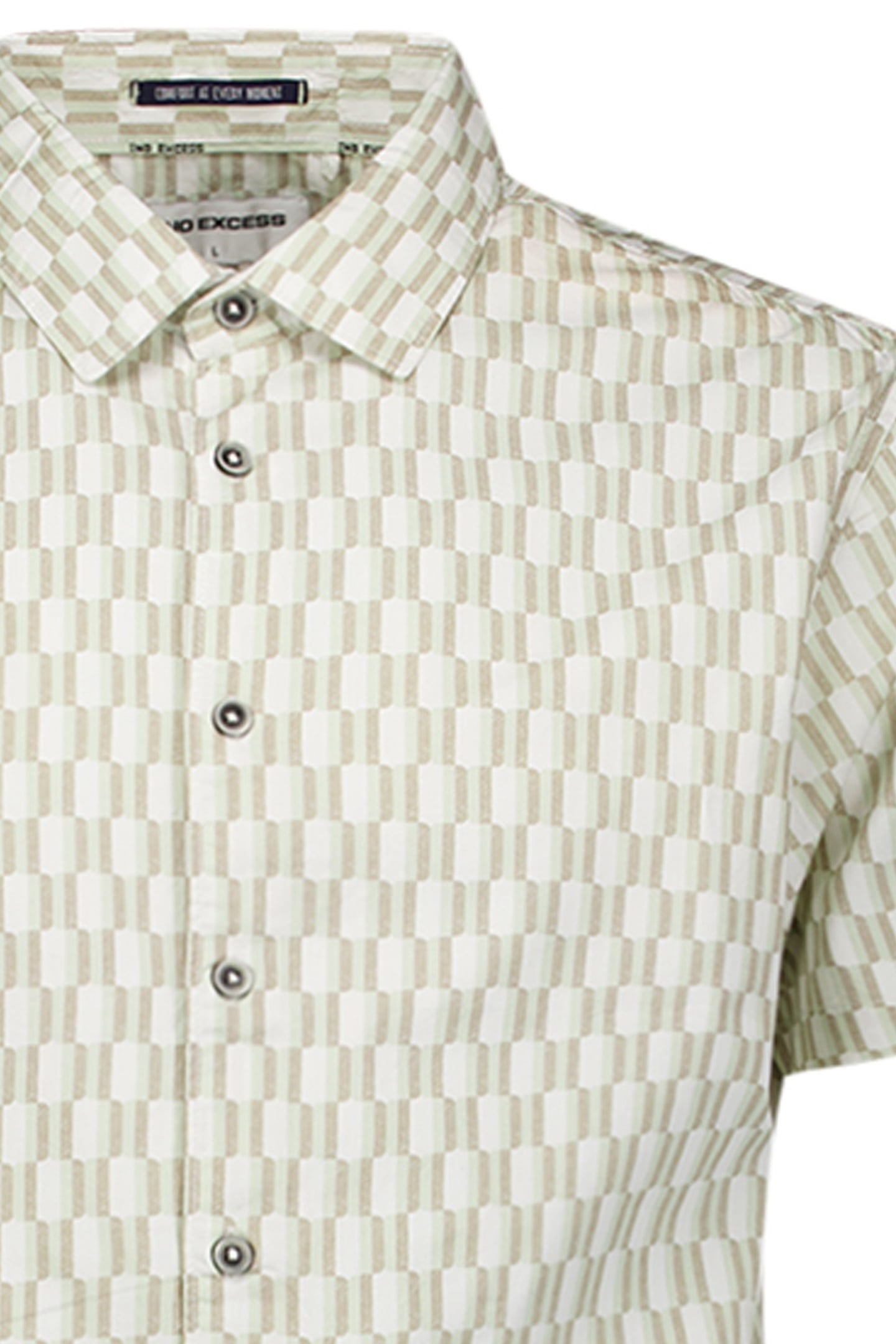 SHIRT SHORT SLEEVE STRETCH ALLOVER PRINTED GREEN 3