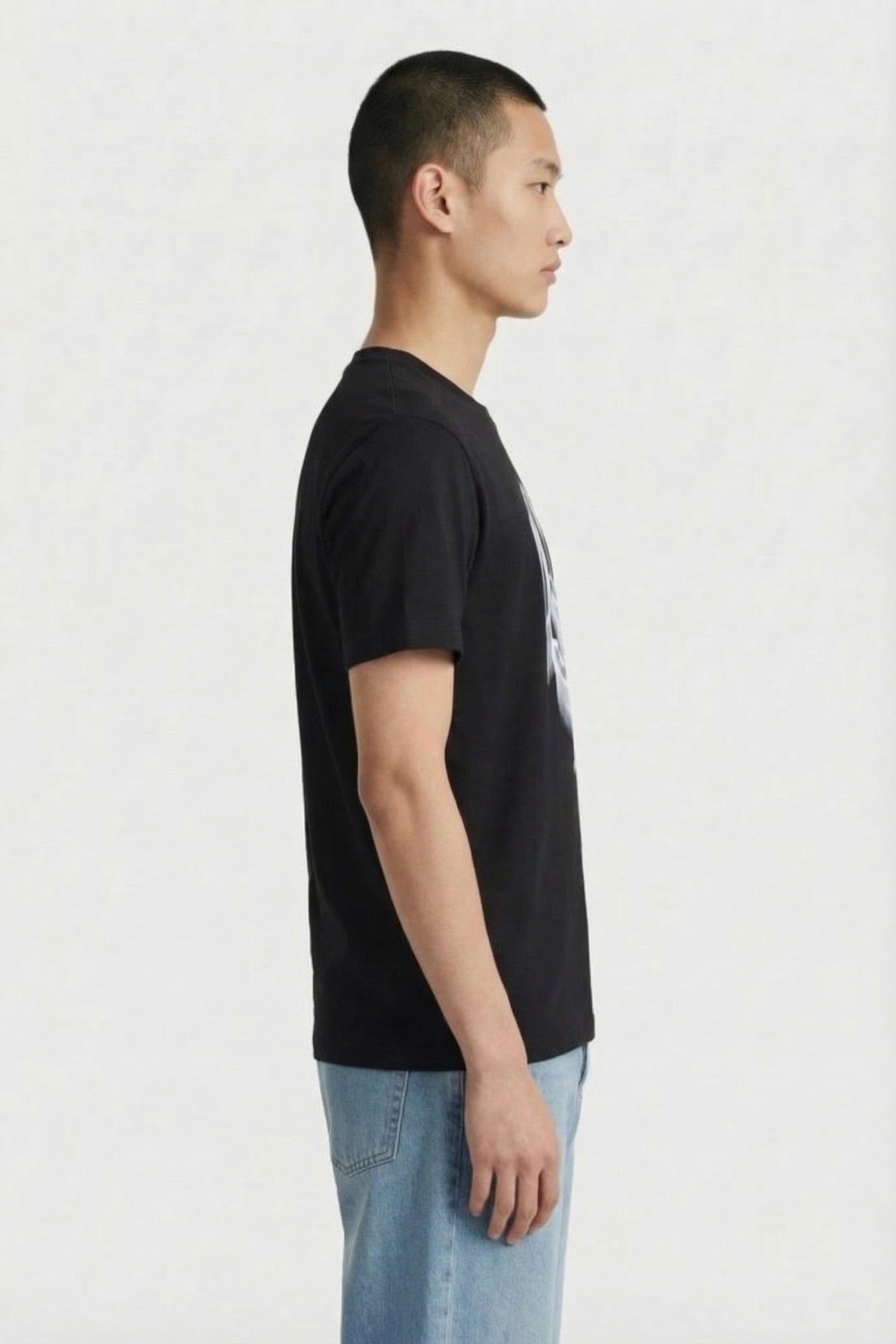 BLACK KLJ REG MONOGRAM TEE 3