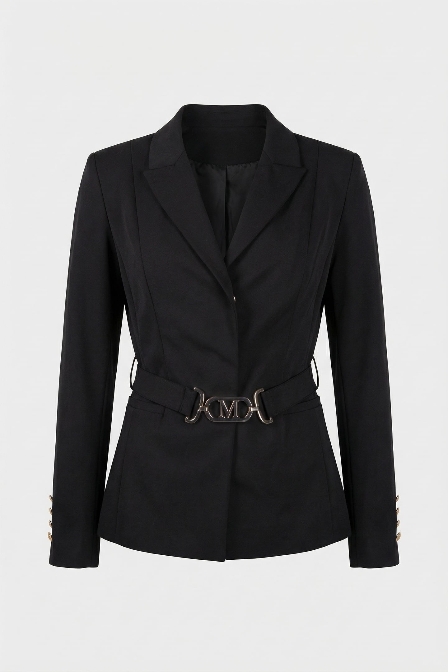 MARCIANO BY GUESS SHAYLA BELTED BLAZER JET BLACK 4