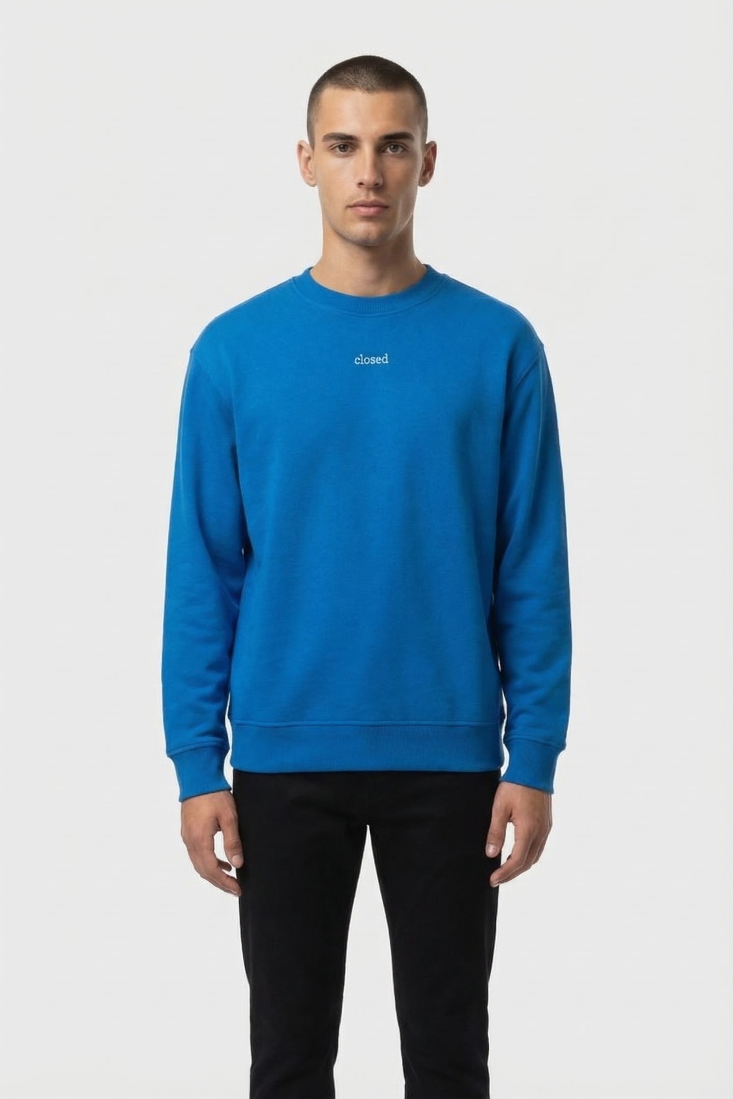 CREW SWEATSHIRT T-SHIRTS OCEANIC BLUE 1