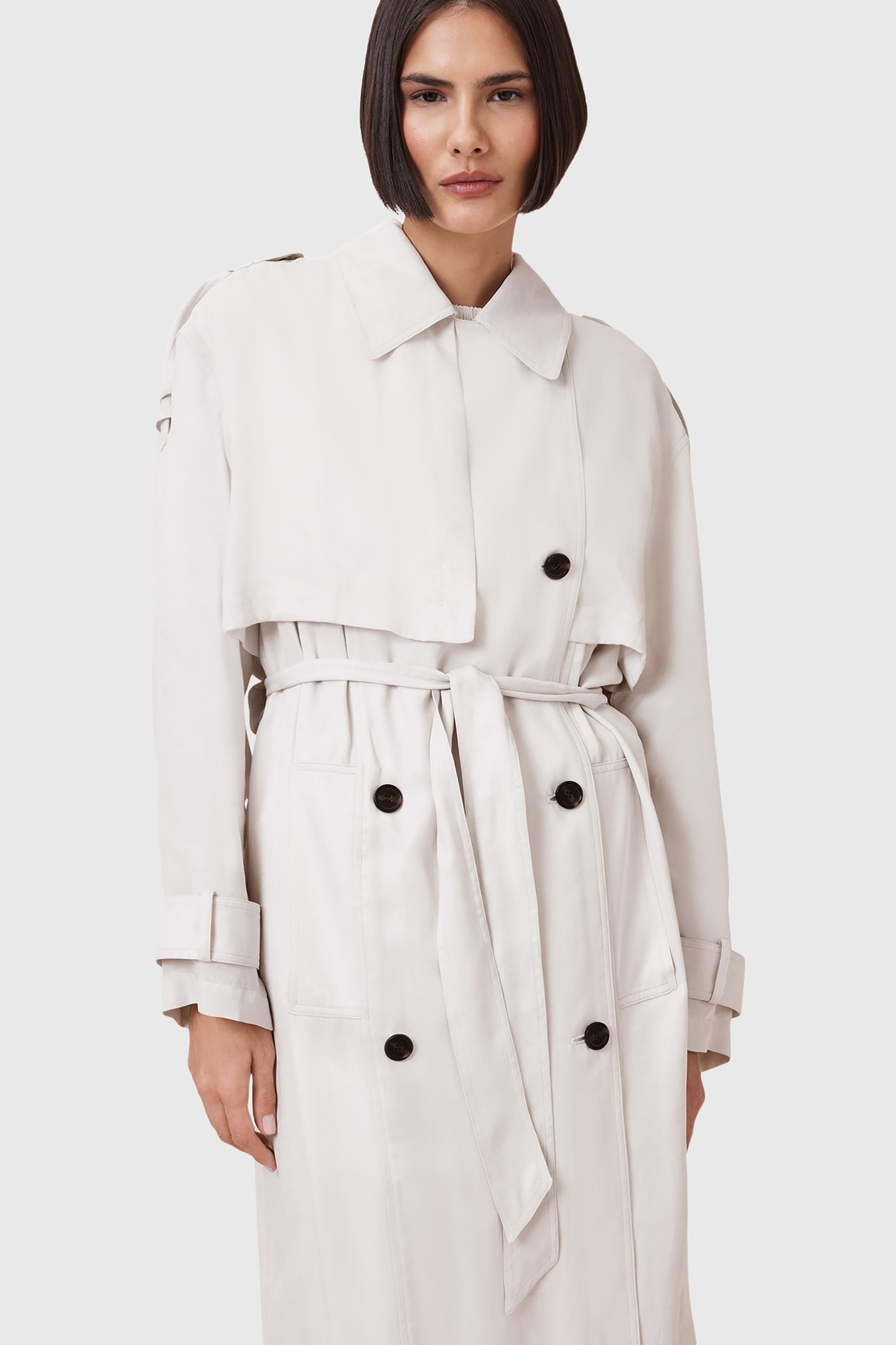 LINNIE TRENCH STONE WHITE 5