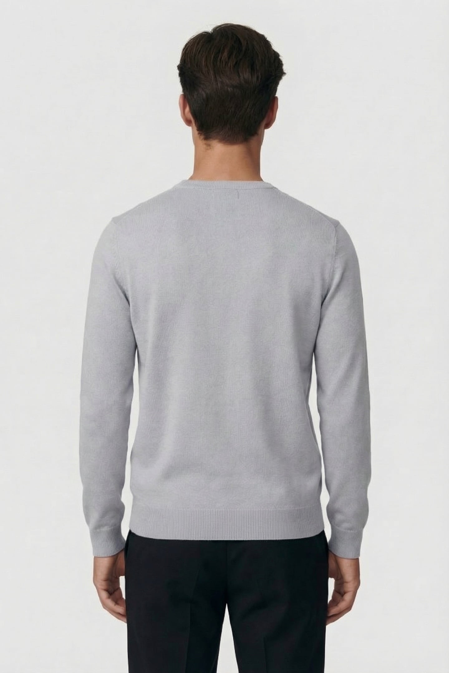 SWEATER CREW NECK ZEB BAD GREY 2