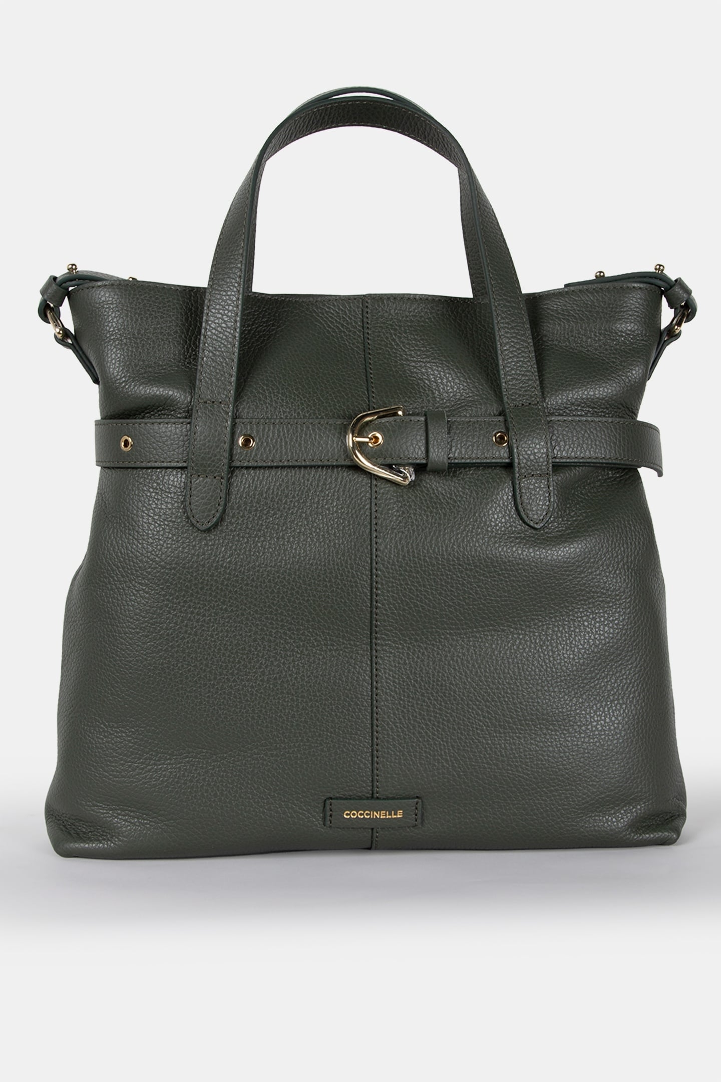 LARGE LEATHER TOTE BAG IN BLACK 2