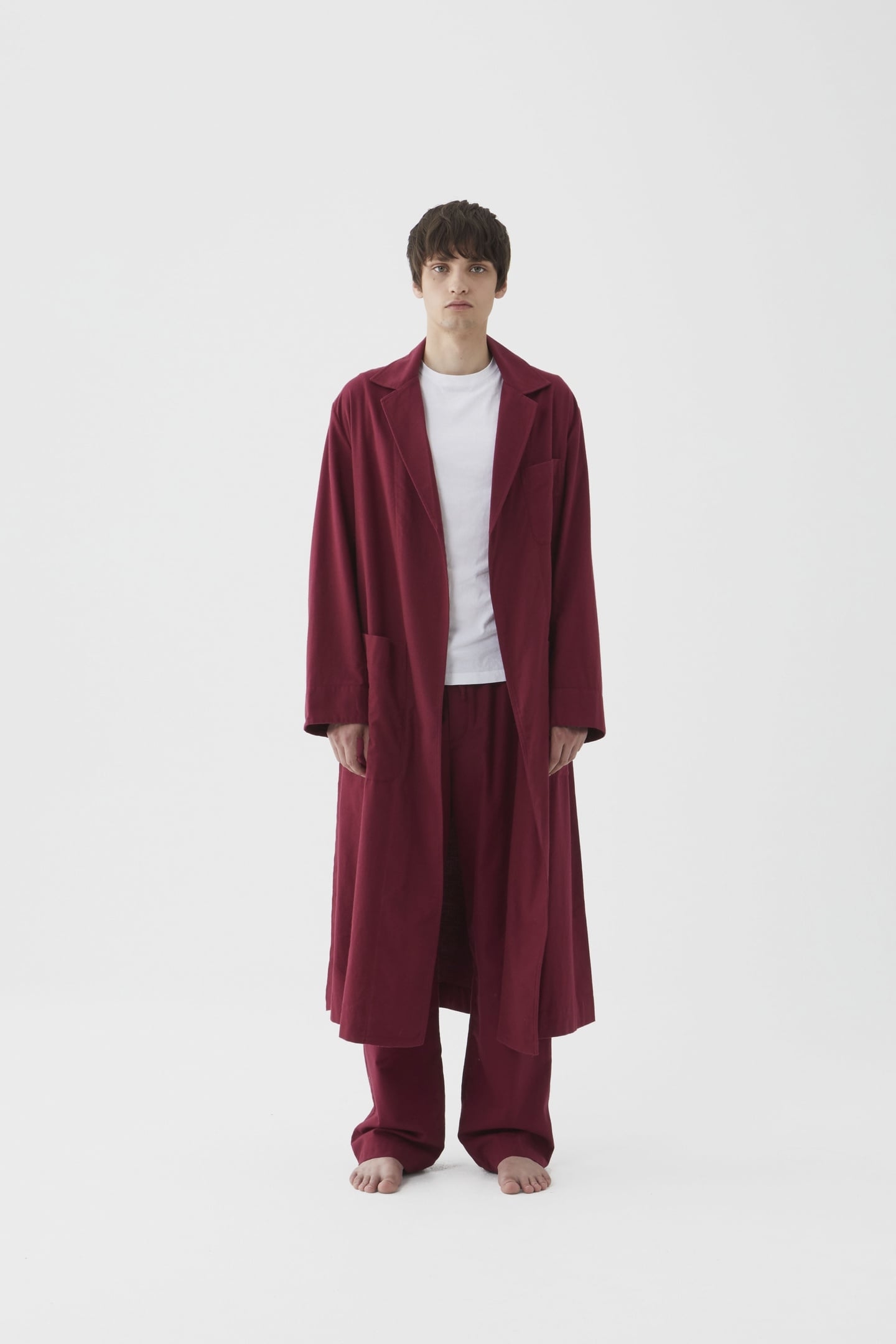 UNISEX FLANNEL, DRESSING GOWN BEYOND RED 3