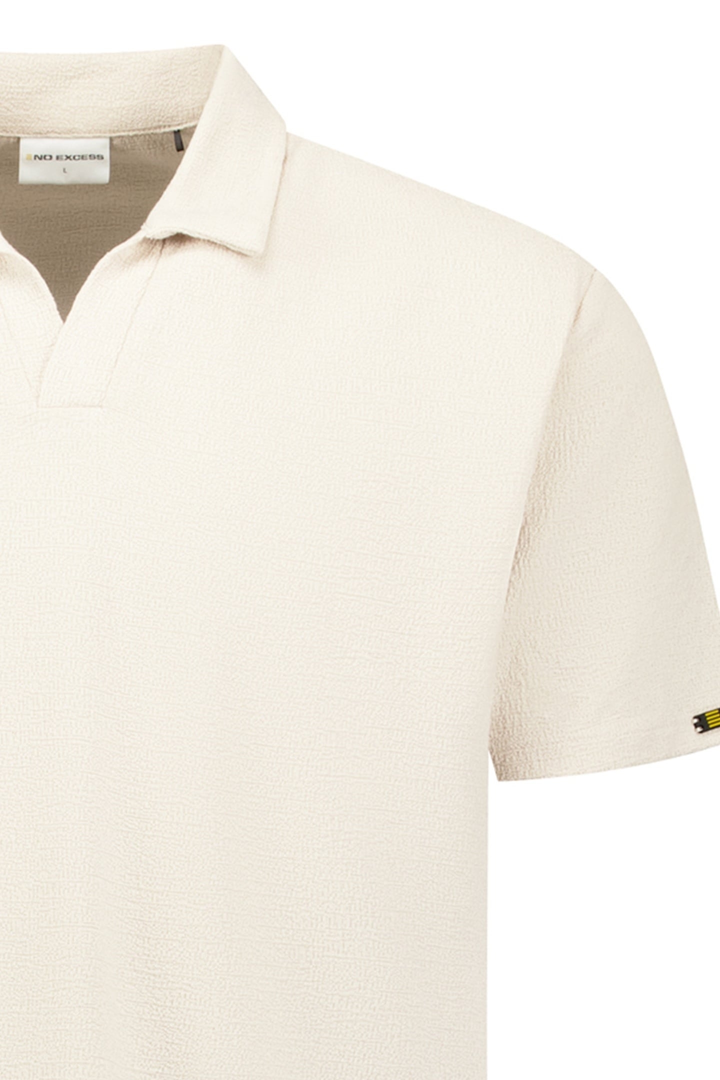 POLO V SOLID JACQUARD DESERT 3