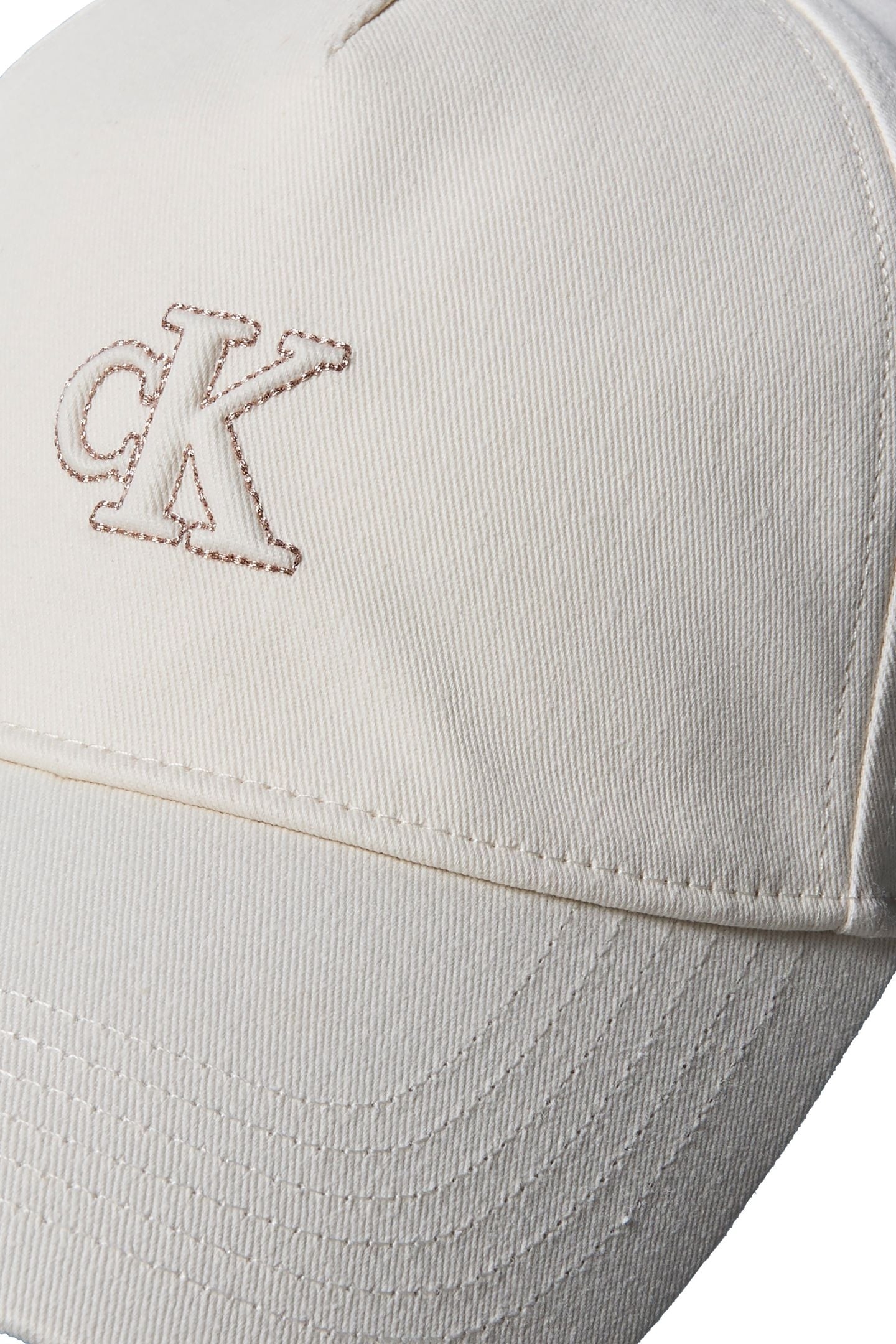 MONOGRAM SHINE EMBROIDERY CAP WHITE GREIGE 3