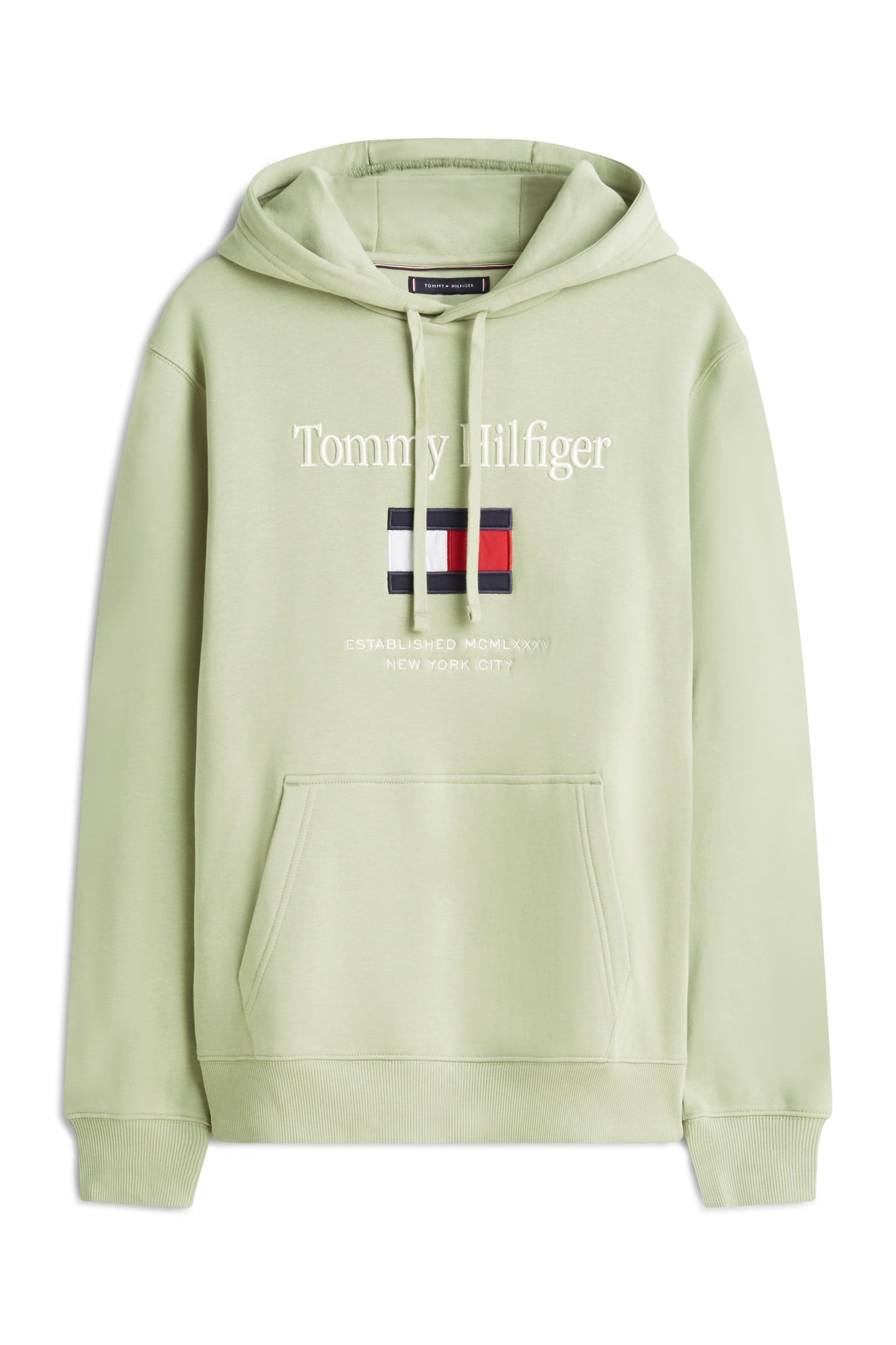 TOMMY EMBRO FLAG HOODIE EARTH SAGE 5
