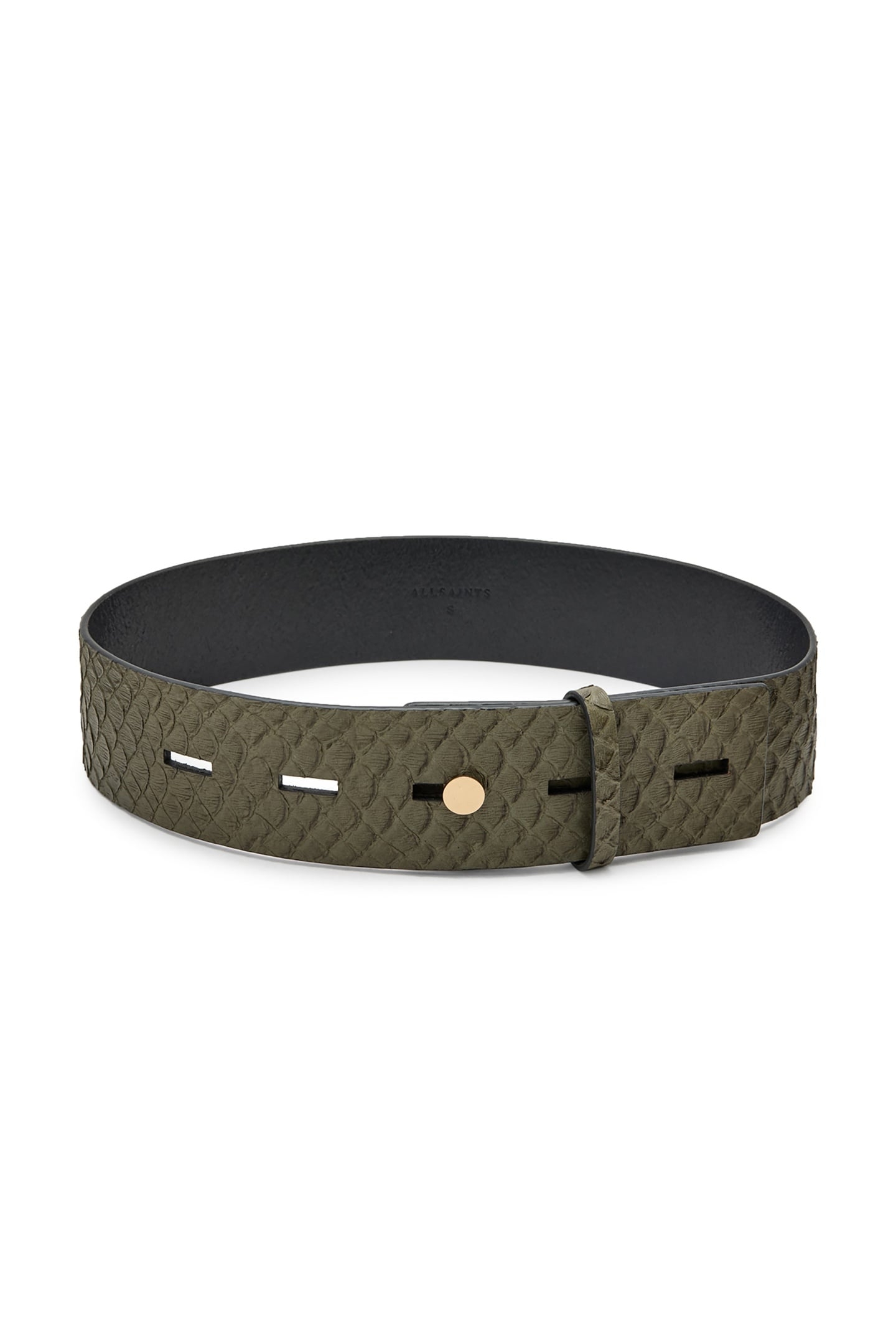 ANANTA STUDDED BELT OLIVE GREEN 3