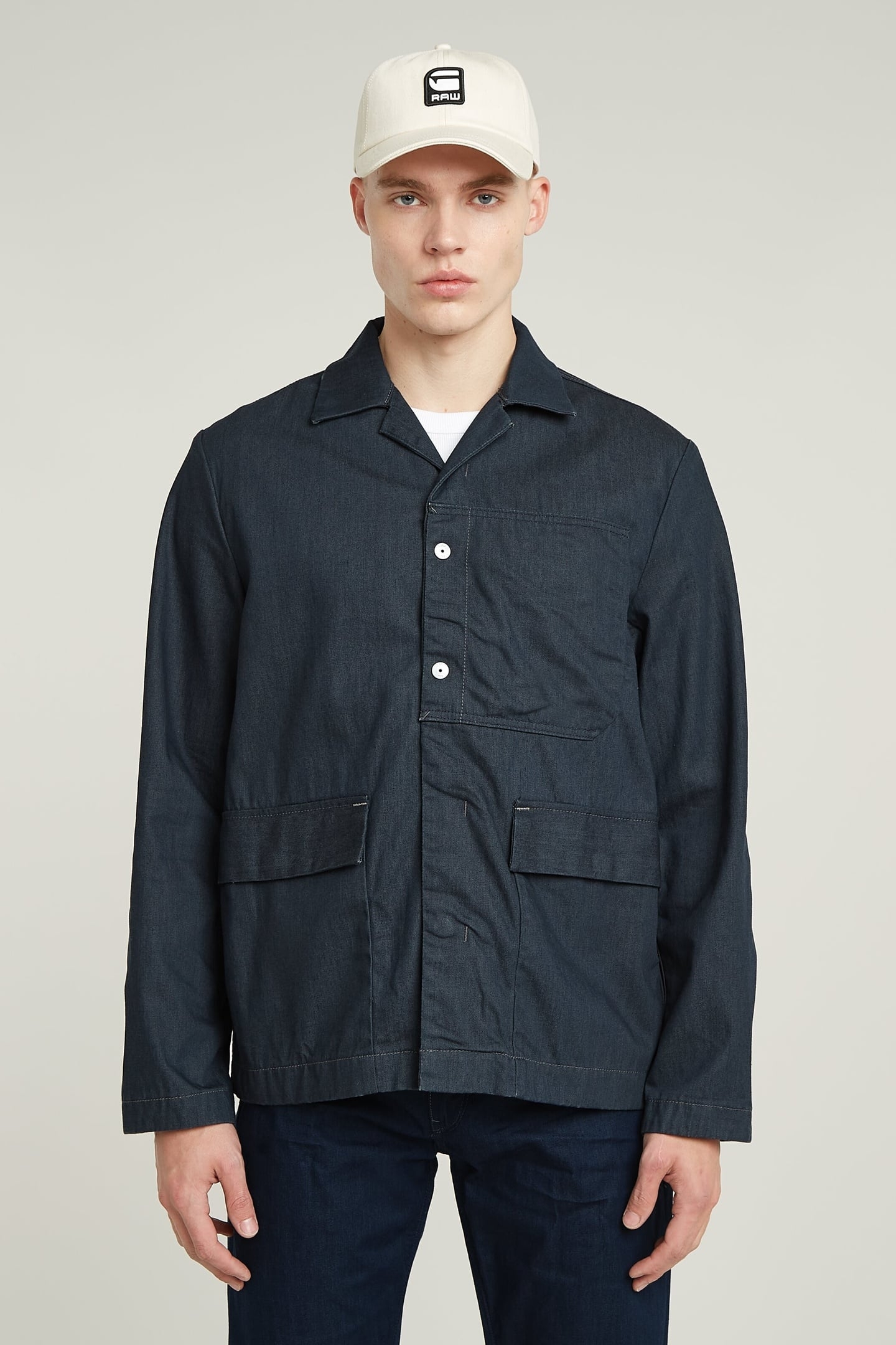 MARSEILLE BLAZER RAW DENIM 2