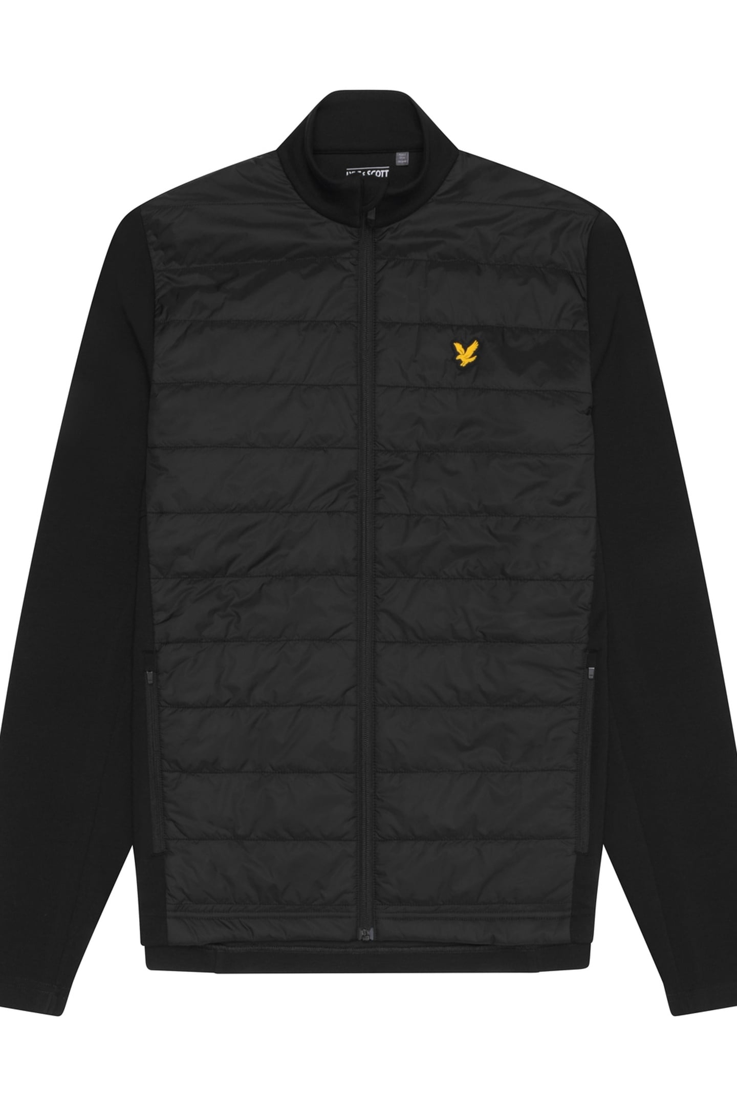 BAFFLE QUILTED FULL ZIP JACKET JET BLACK 4