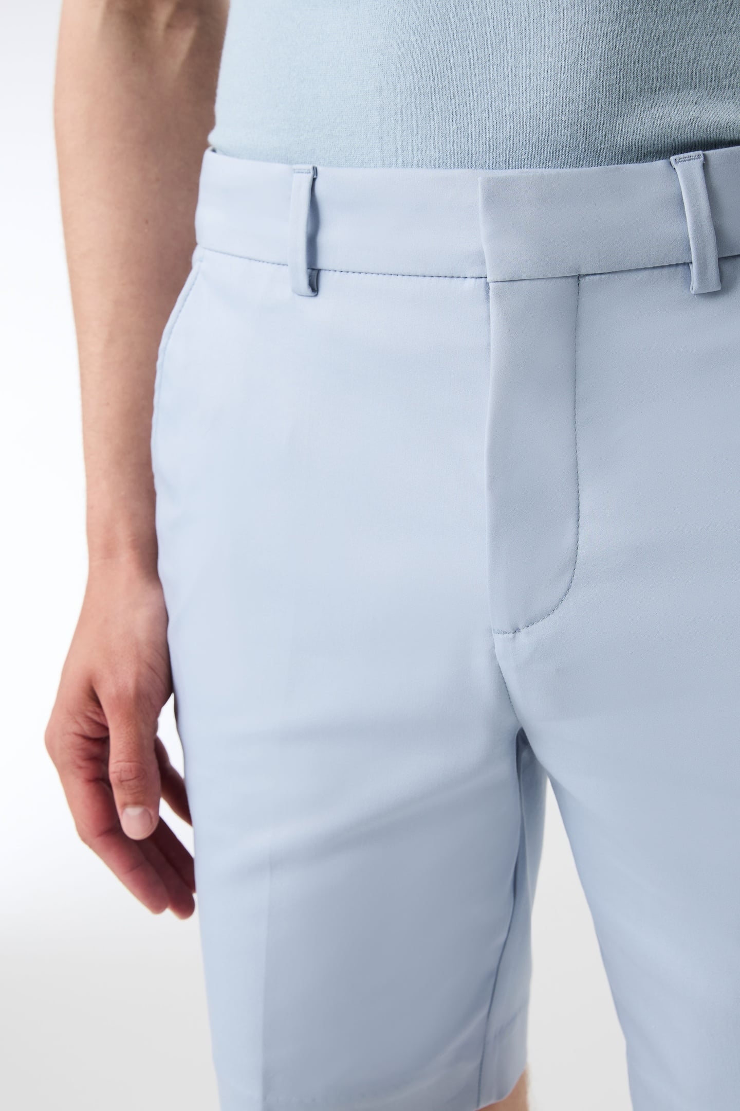 PELSH V1.Y9.01 SHORTS FOG BLUE 5