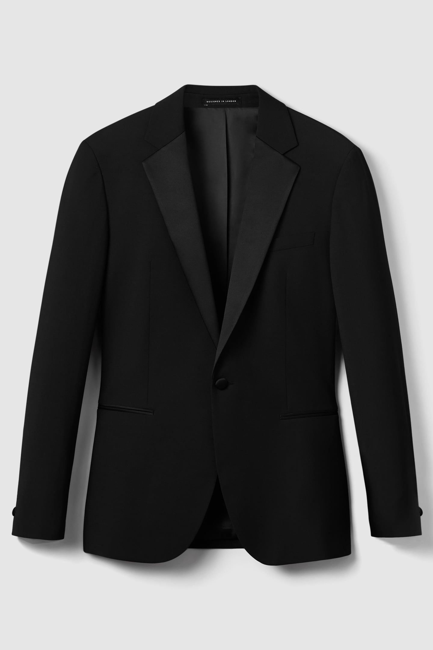 NOTCH LAPEL TUX JACKET BLACK 4