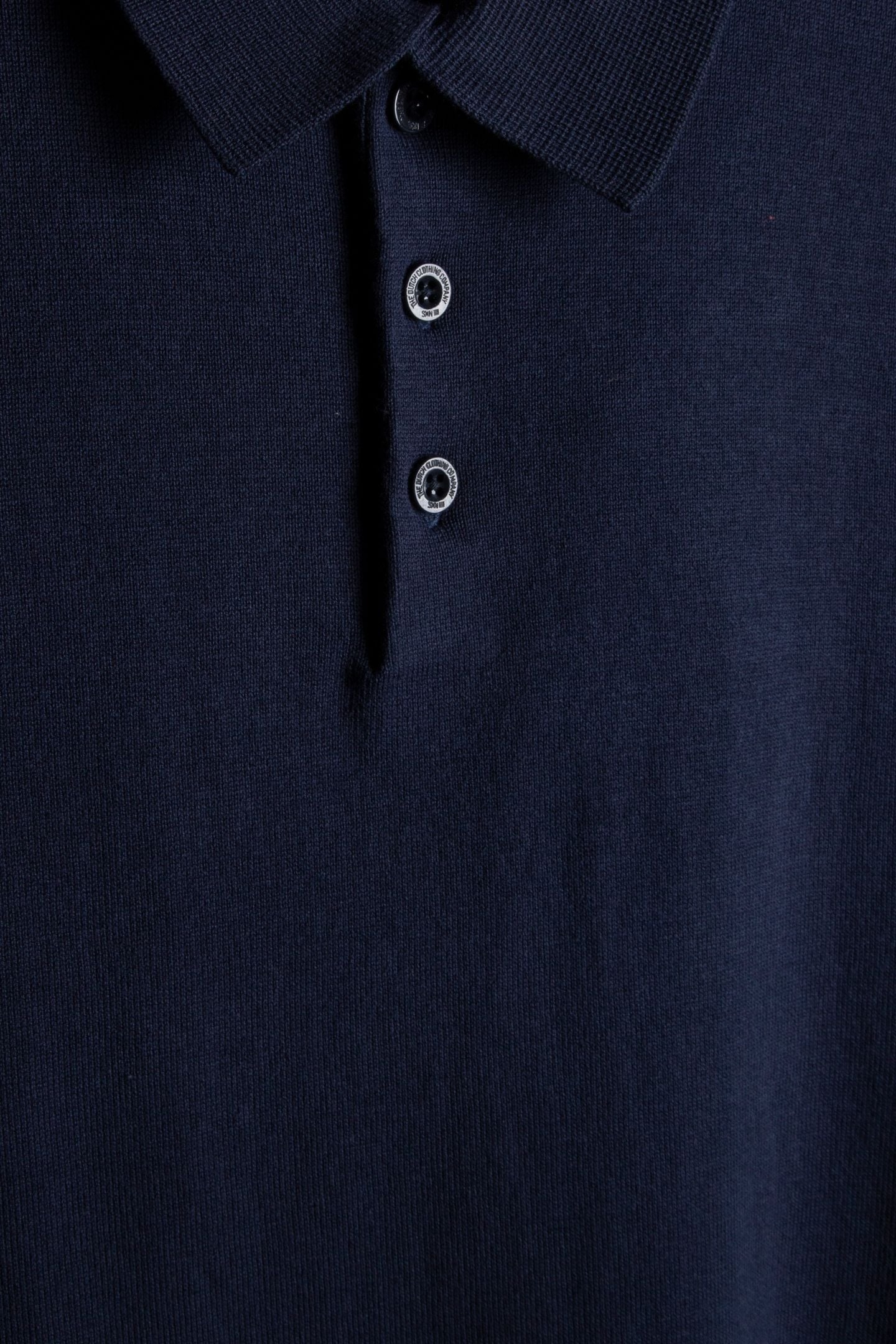 PULLOVER SHORT SLEEVE POLO BUTTON SOLID DEEP BLUE 6
