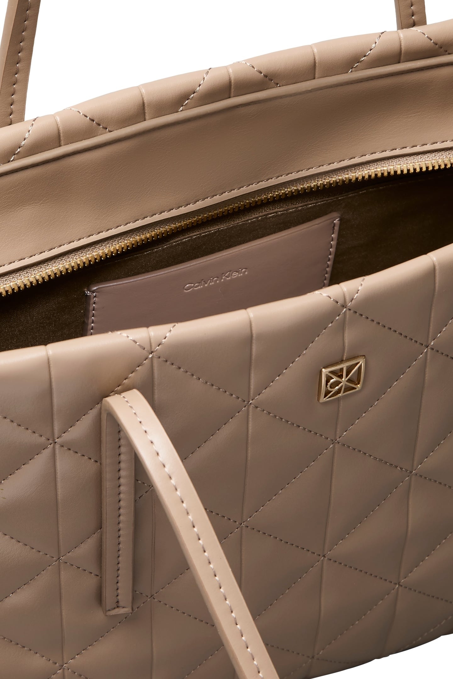 QUILTED SMALL TOTE BAG DESERT TAUPE 5