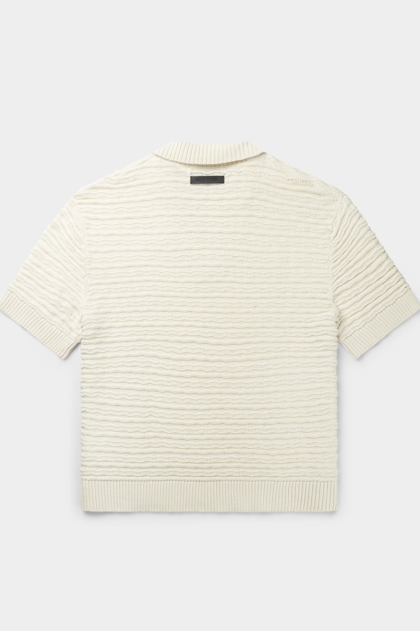 JABIR KNIT SHORT SLEEVE POLO FROST WHITE 5
