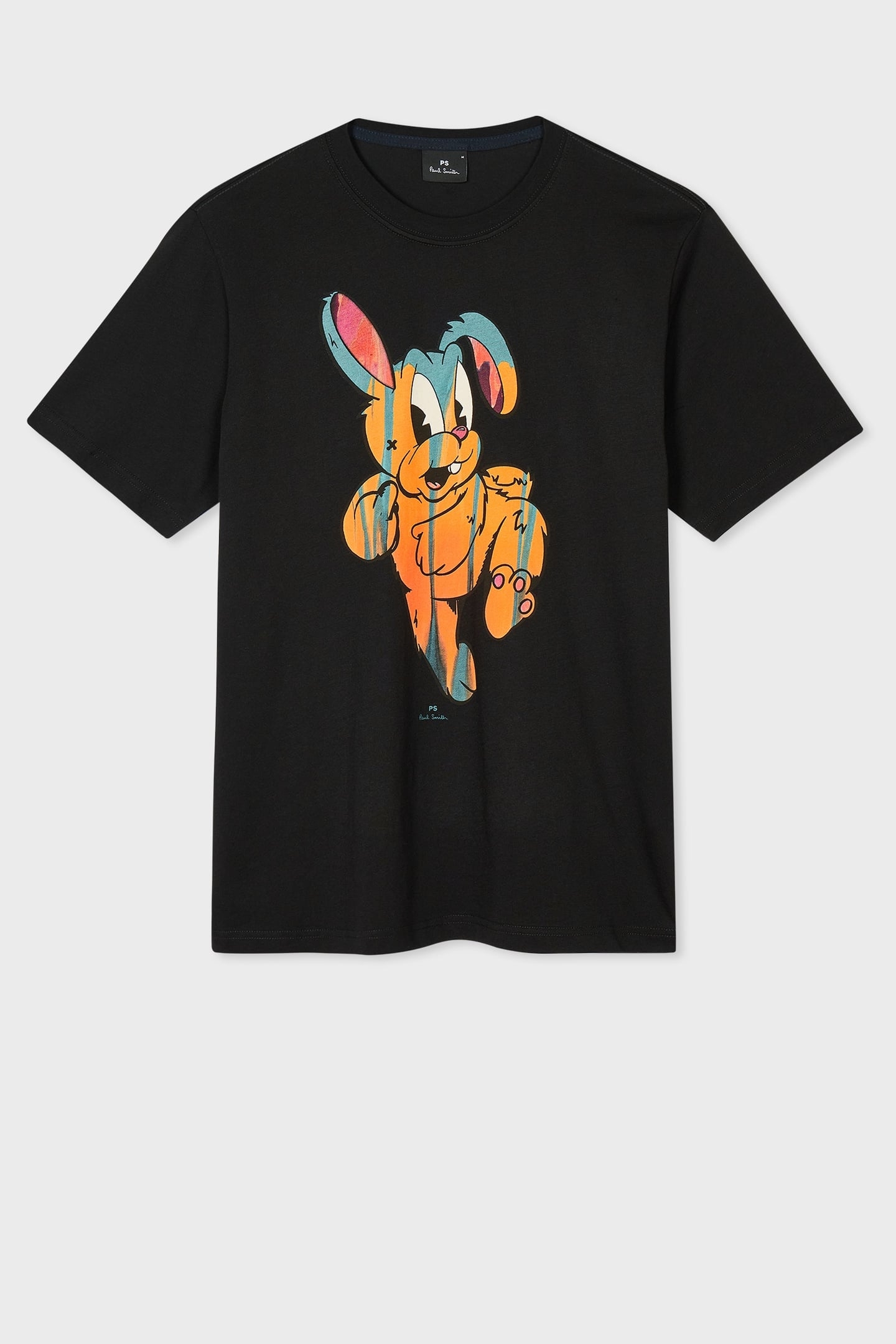 REG FIT SS T SHIRT RABBIT BLACK 1