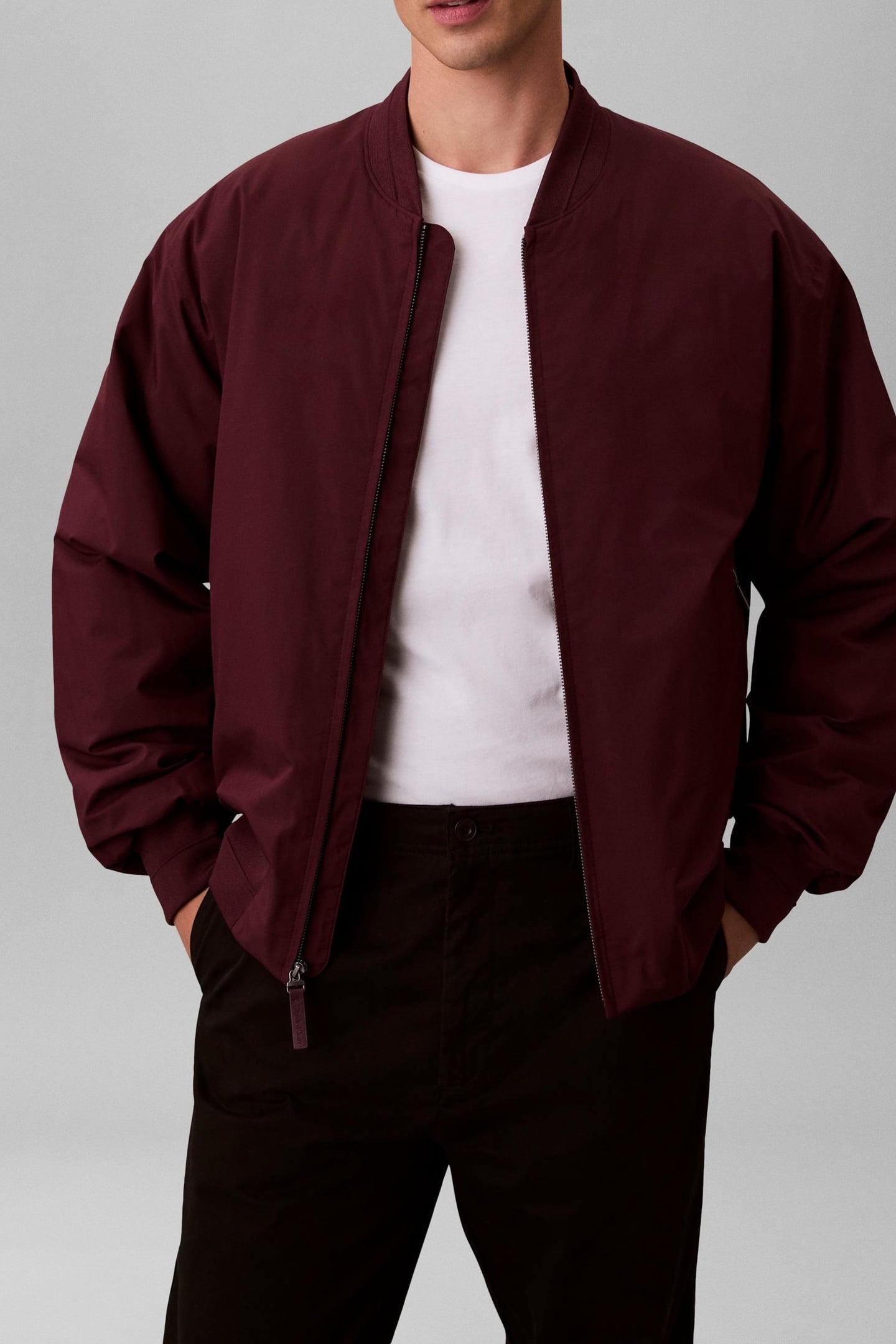 LS SPORTSWEAR TECH FABRIC BOMBER JACKET WINETASTING 1