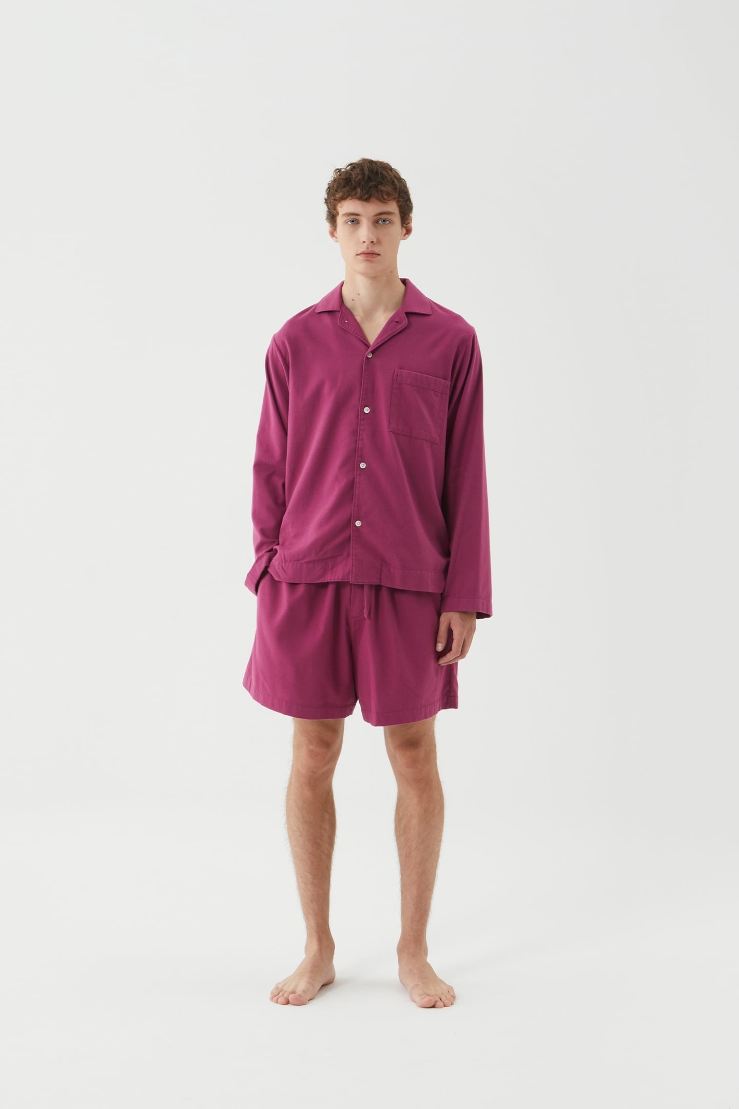 UNISEX FLANNEL, PYJAMAS SHORTS GRAPE 6