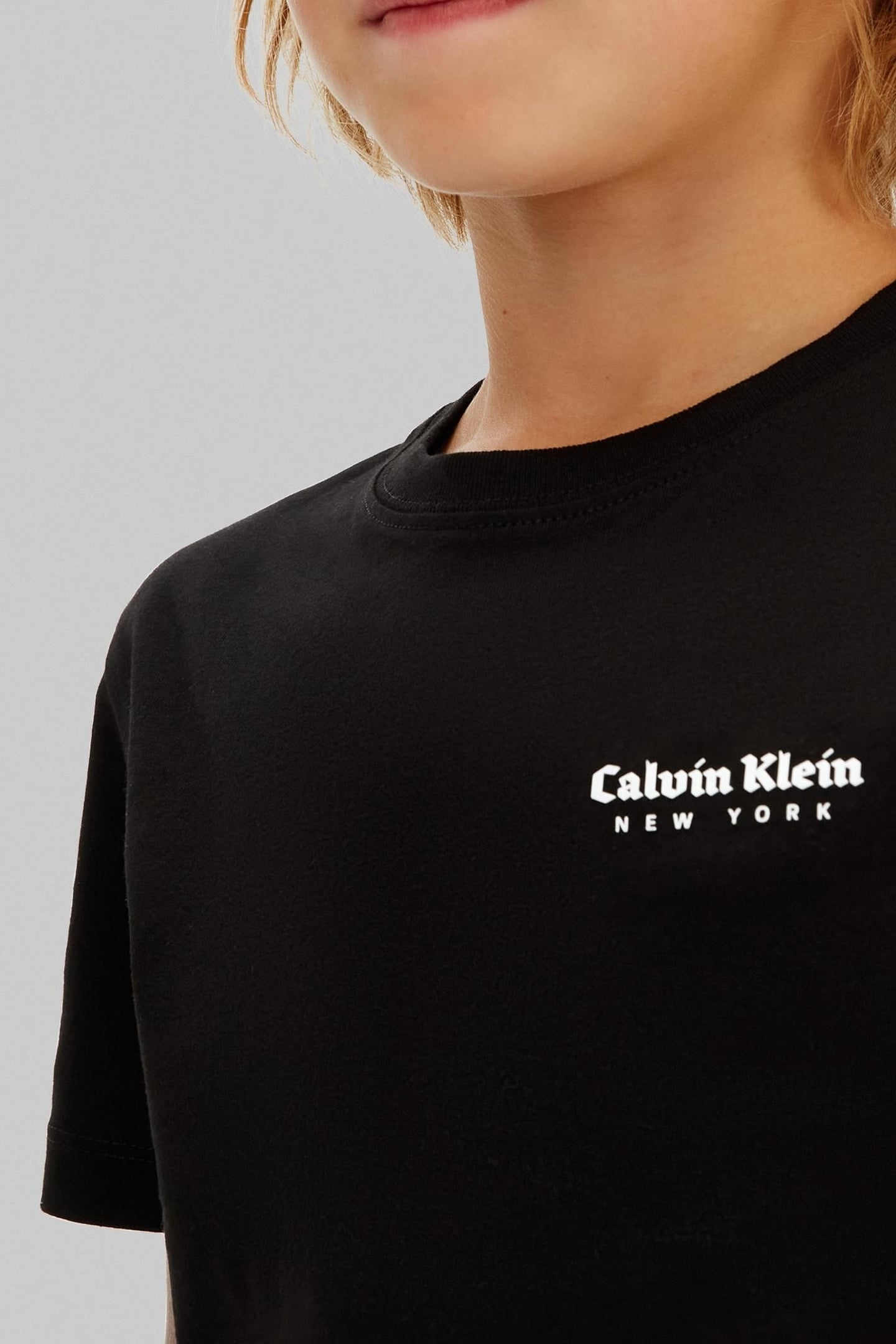 BOYS MINIMAL LOGO S/S T-SHIRT CK BLACK 5