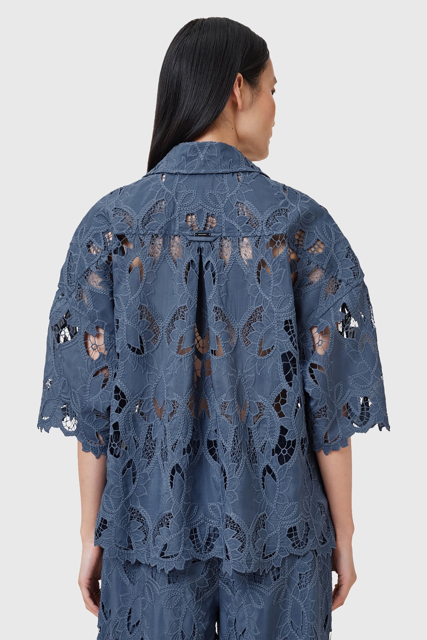 CHARLI EMB SHIRT DUSTY BLUE 4