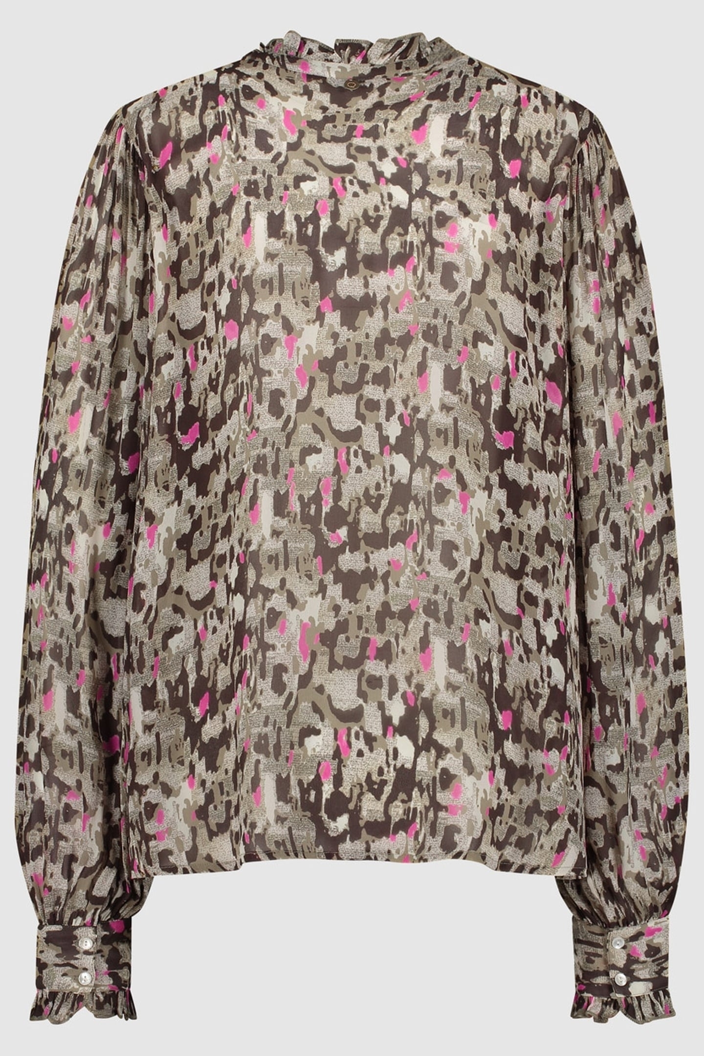 GIRLS PUCK BLOUSE NEON LEO 2