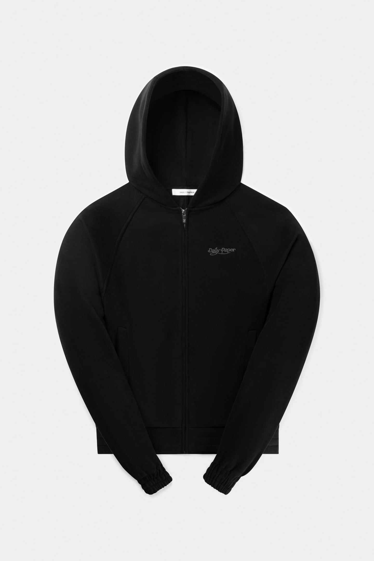 NJERI OVERSIZED ZIPPER HOODIE BLACK 1