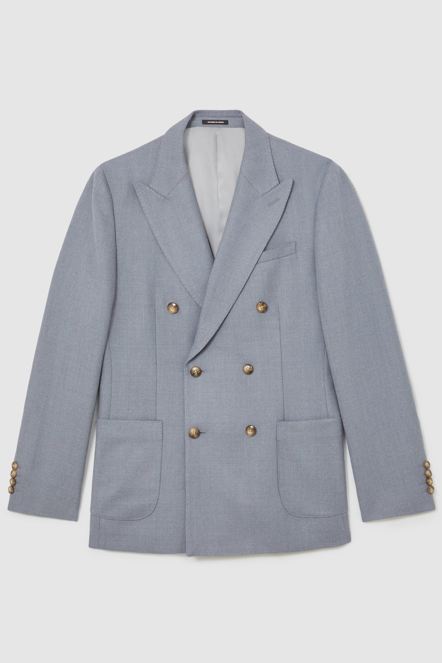 DB PEAK TEXTURED BLAZER AIRFORCE BLUE 3