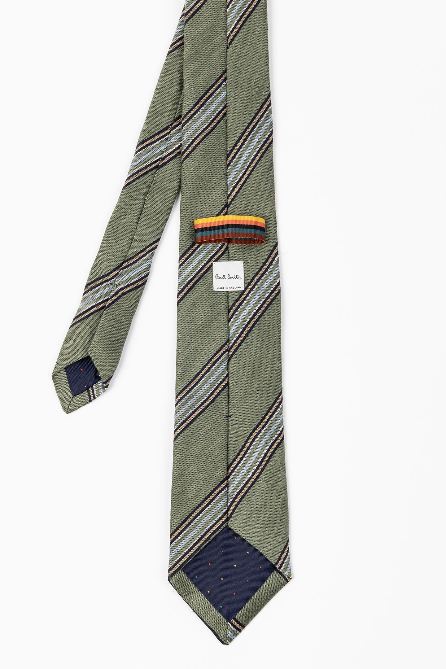 TIE BLOCK STRIPE MILITARY GREEN 4