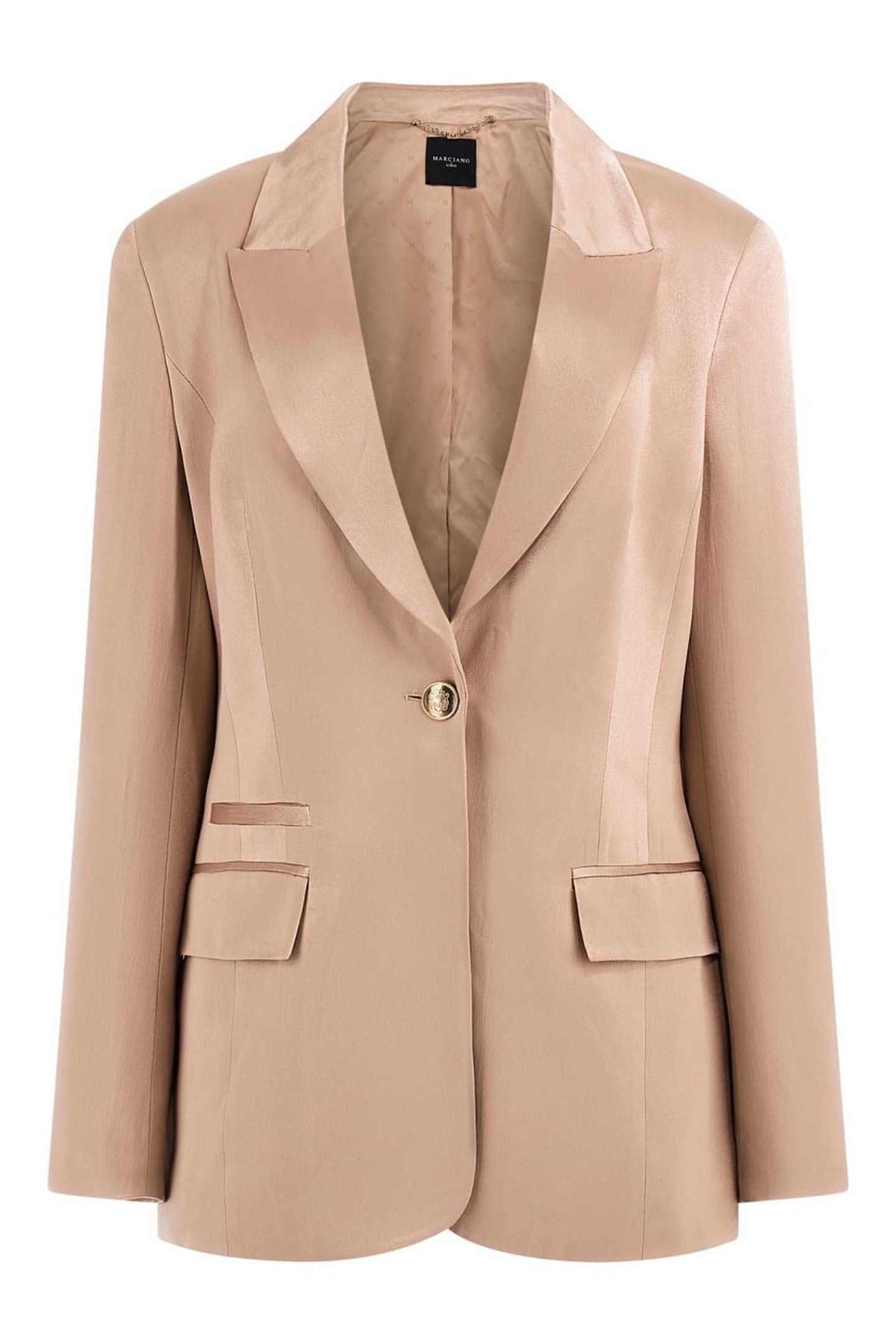 MARCIANO BY GUESS FANNIE BLAZER FAWN TAUPE MULTI 1