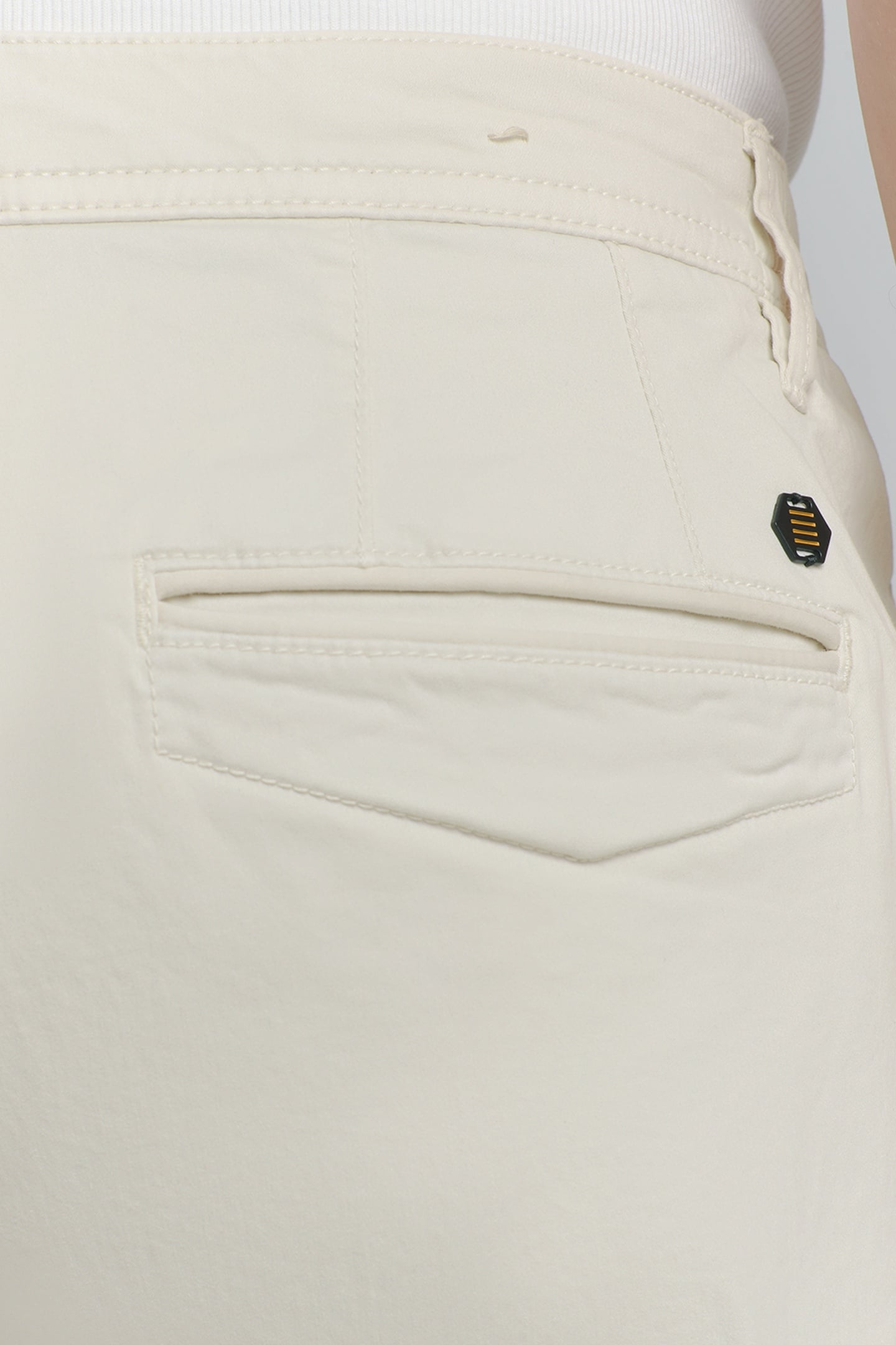 SHORT CHINO GARMENT DYED TWILL STRETCH CHALK 4