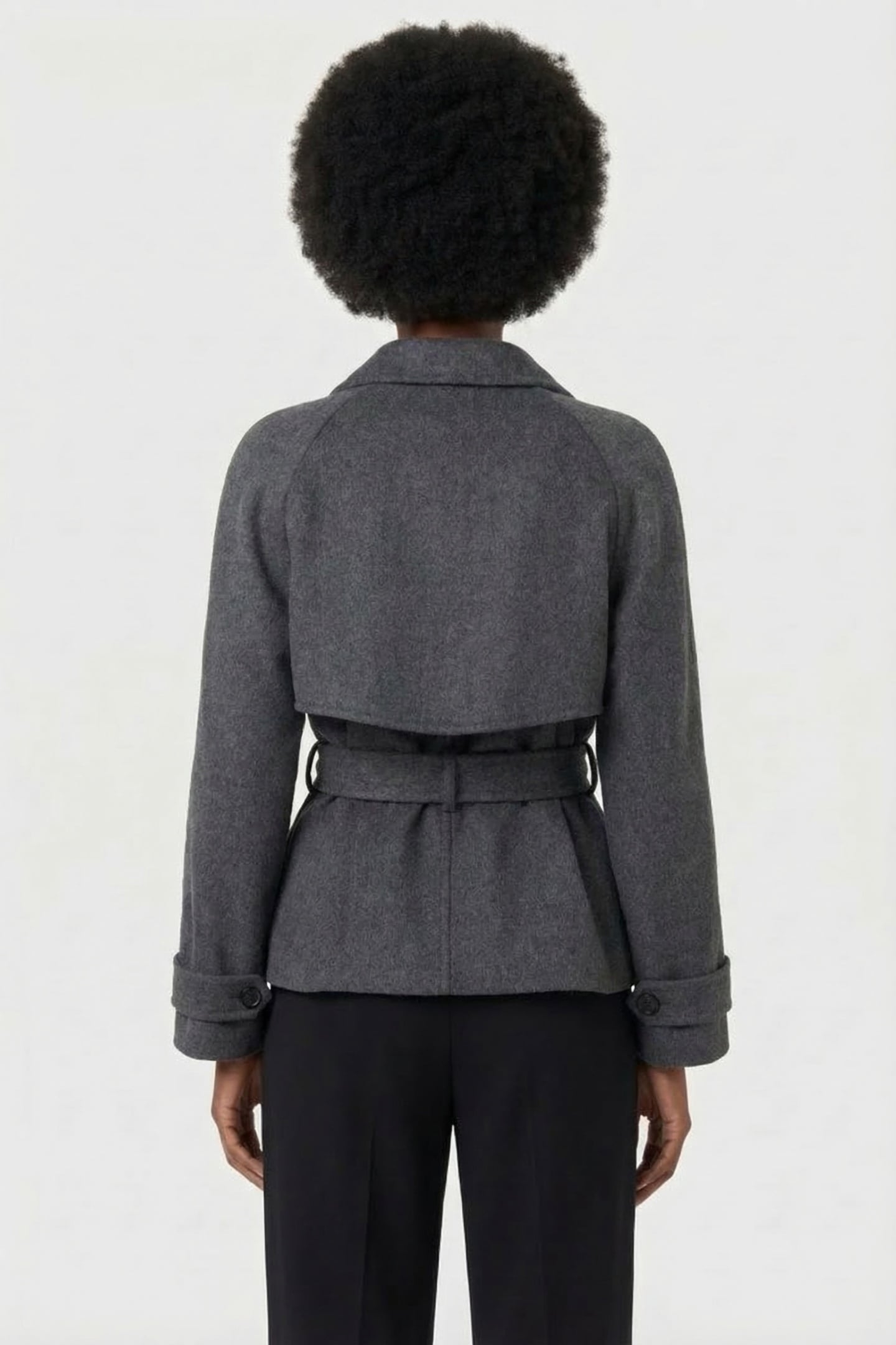 VESPER WOOL JACKET D. GREY MELANGE 2