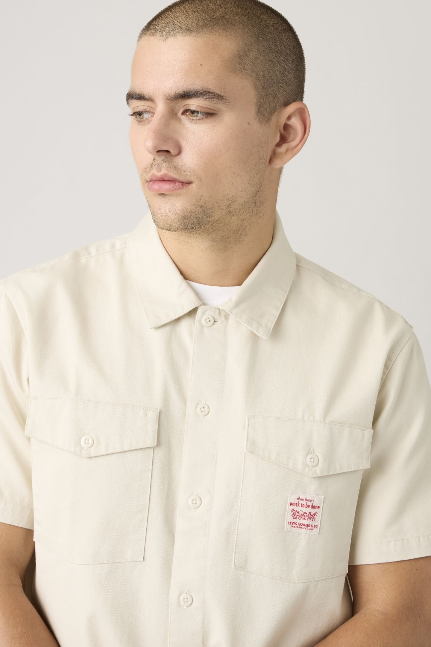 SHORT SLEEVE WORKER SHIRT GREY 7