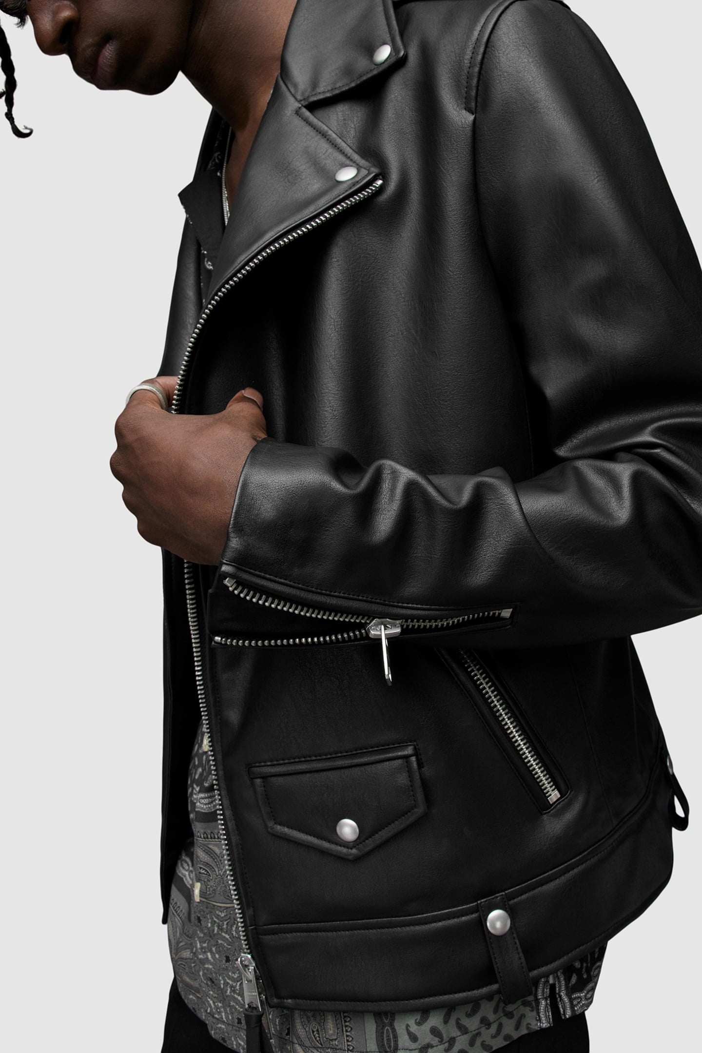 MILO FAUX LEATHER BI BLACK 7