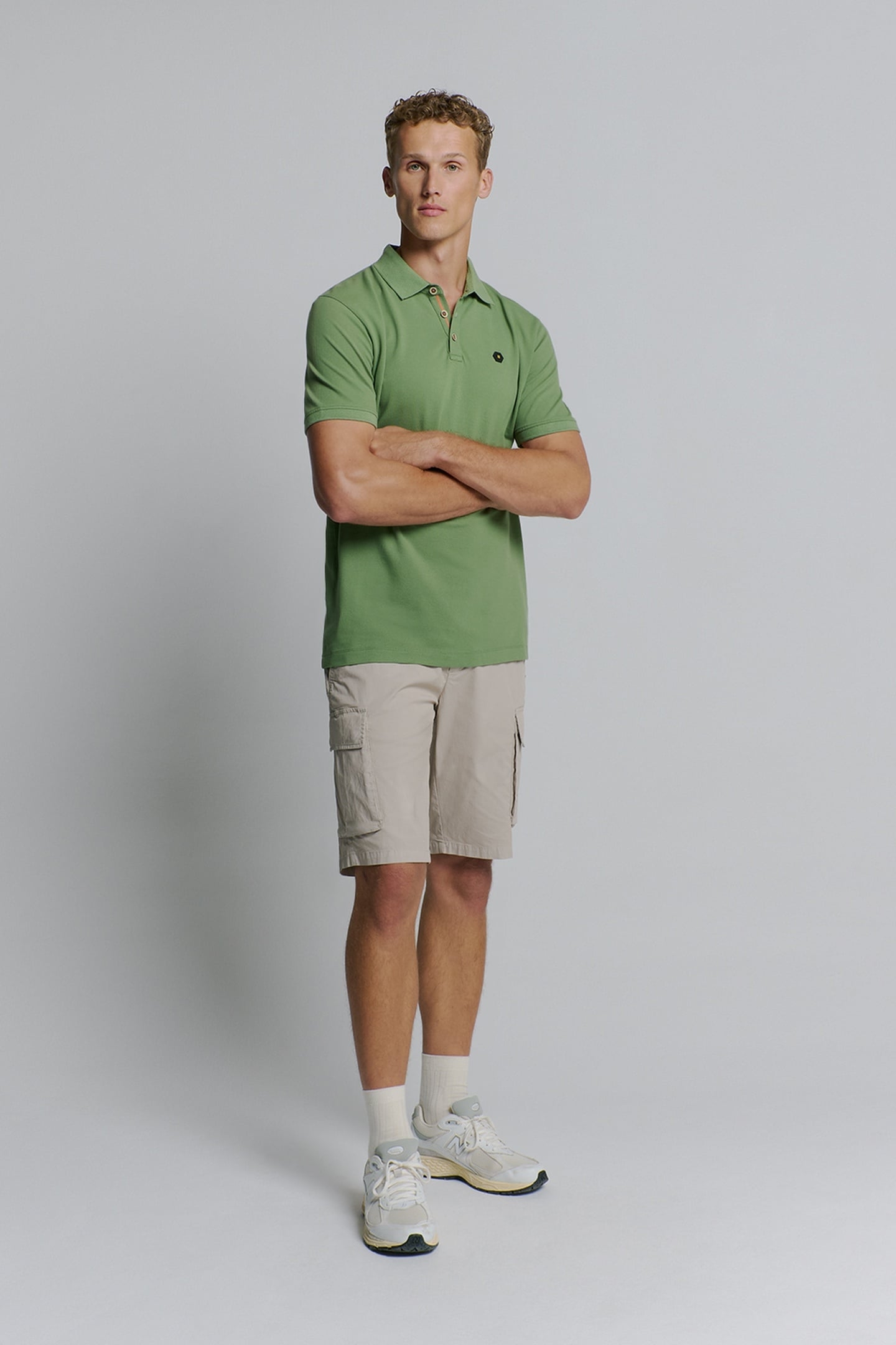 POLO PIQUE GARMENT DYED GREEN 3