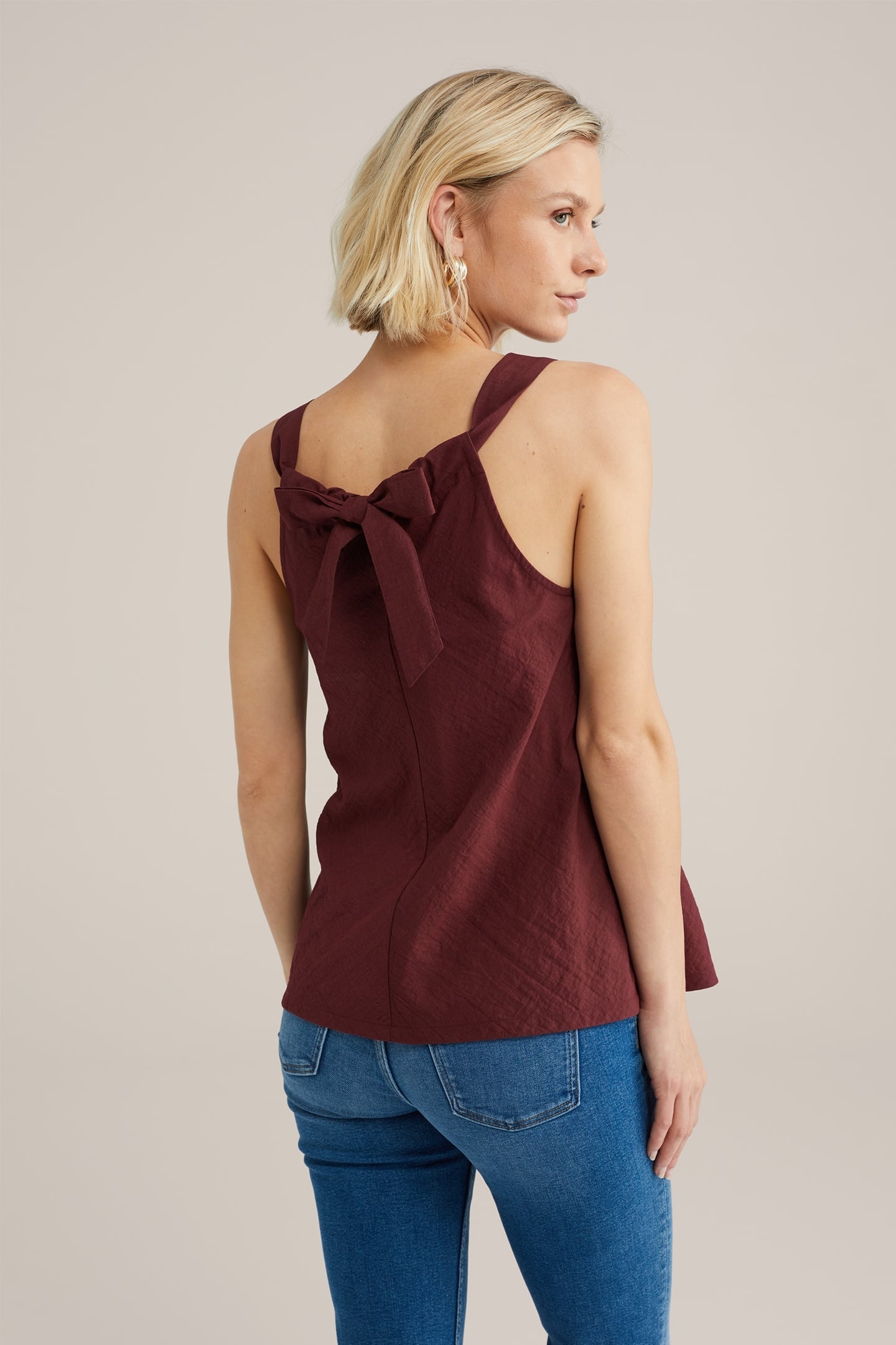 BLOUSE BURGUNDY RED 2
